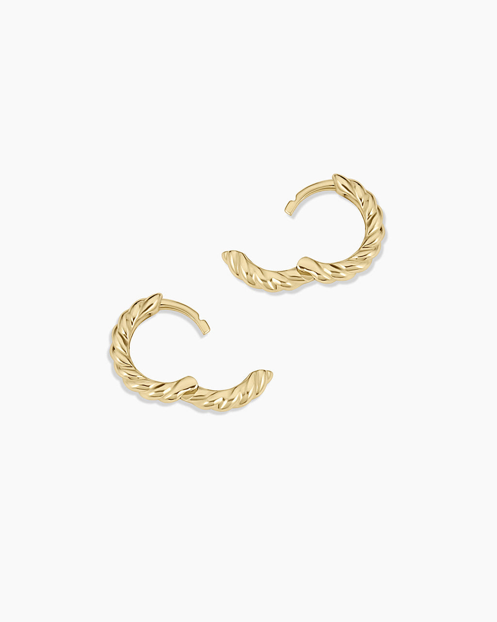 14k Gold Crew Helium Huggies