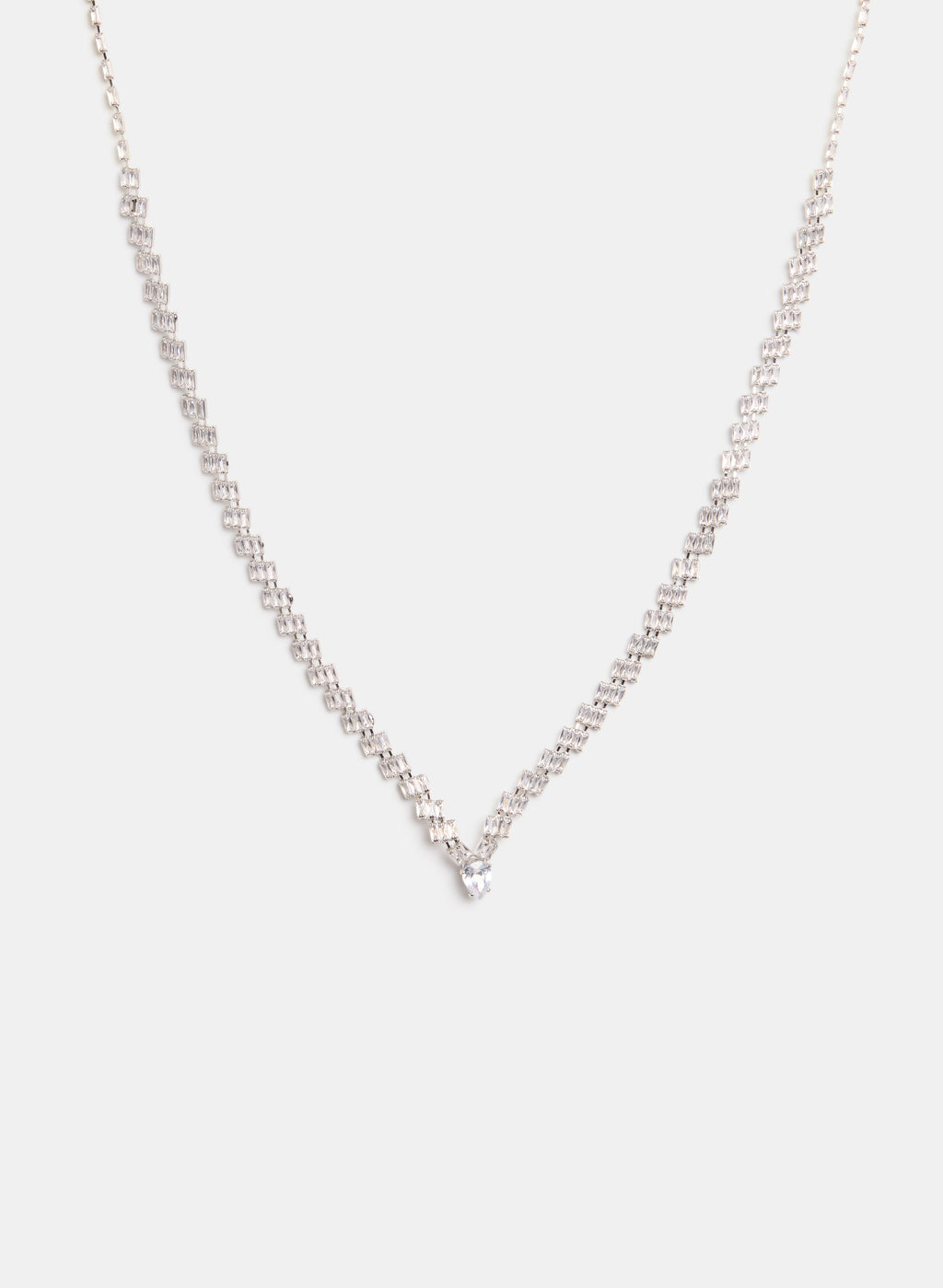 Crystal Baguette Necklace