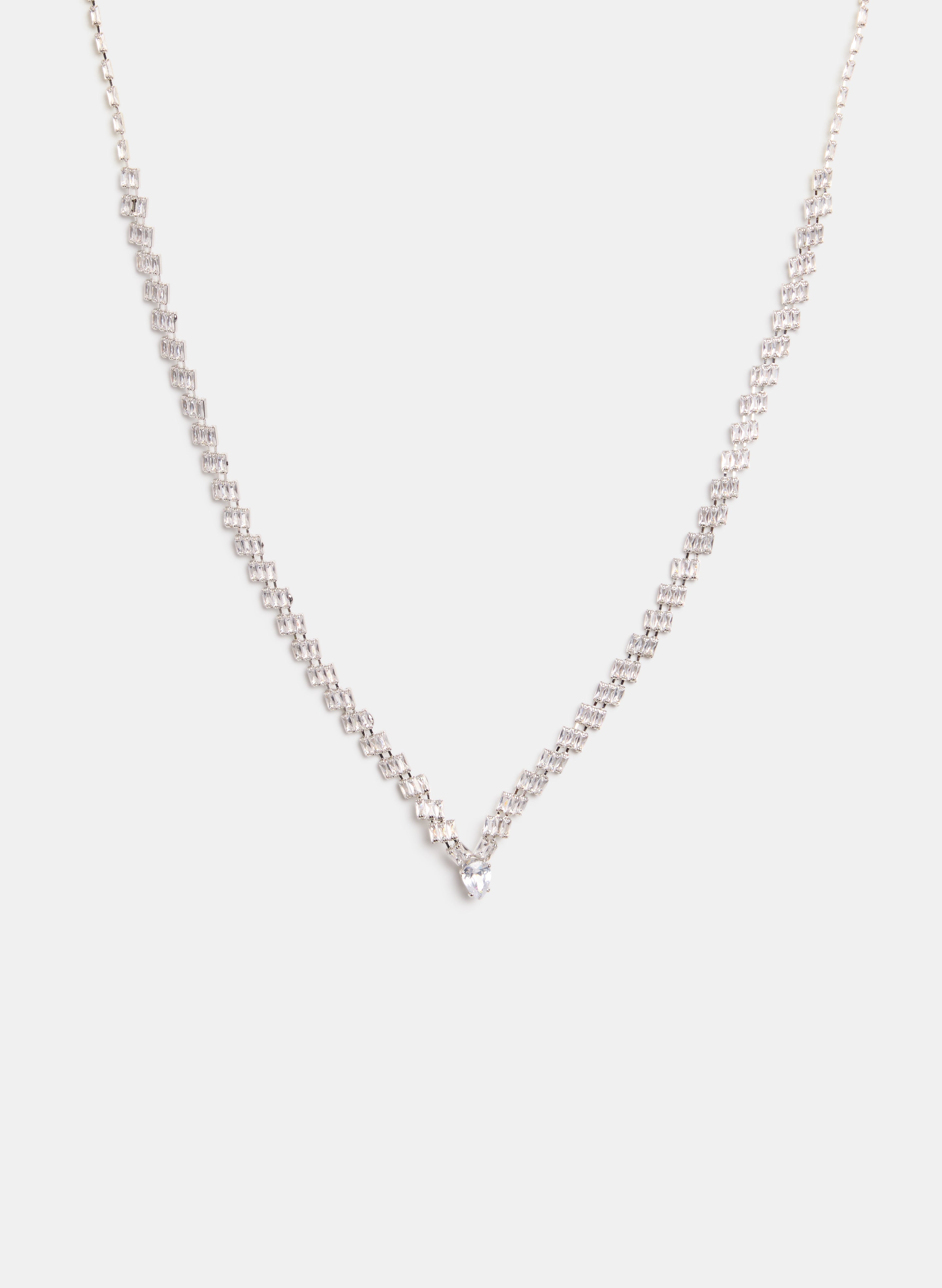 Crystal Baguette Necklace