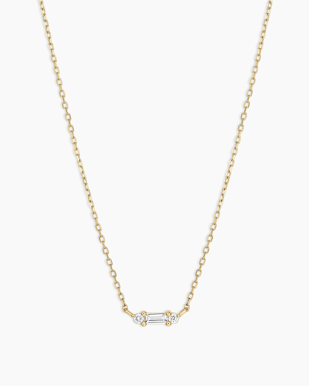 Diamond and White Sapphire Amara Necklace