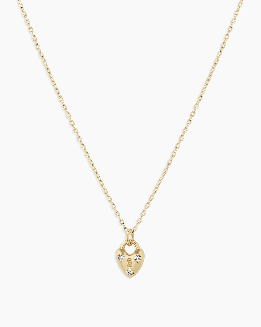 Diamond Bond Lock Necklace