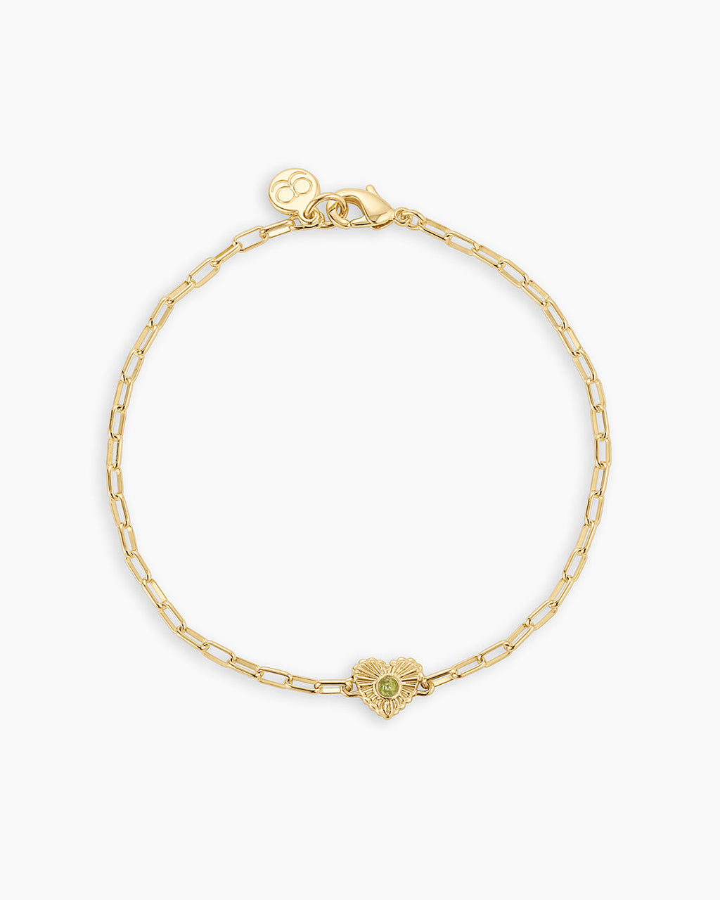 Birthstone Heart Bracelet