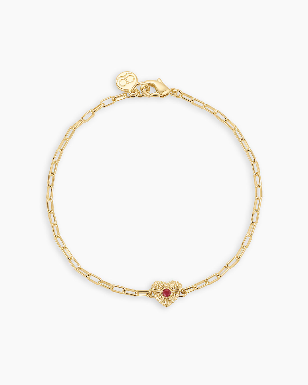 Birthstone Heart Bracelet