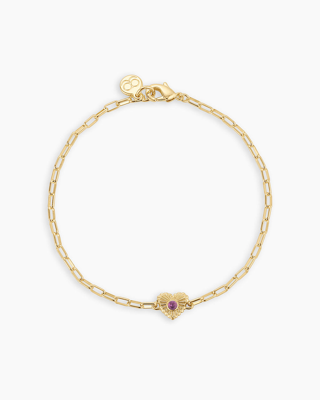 Birthstone Heart Bracelet