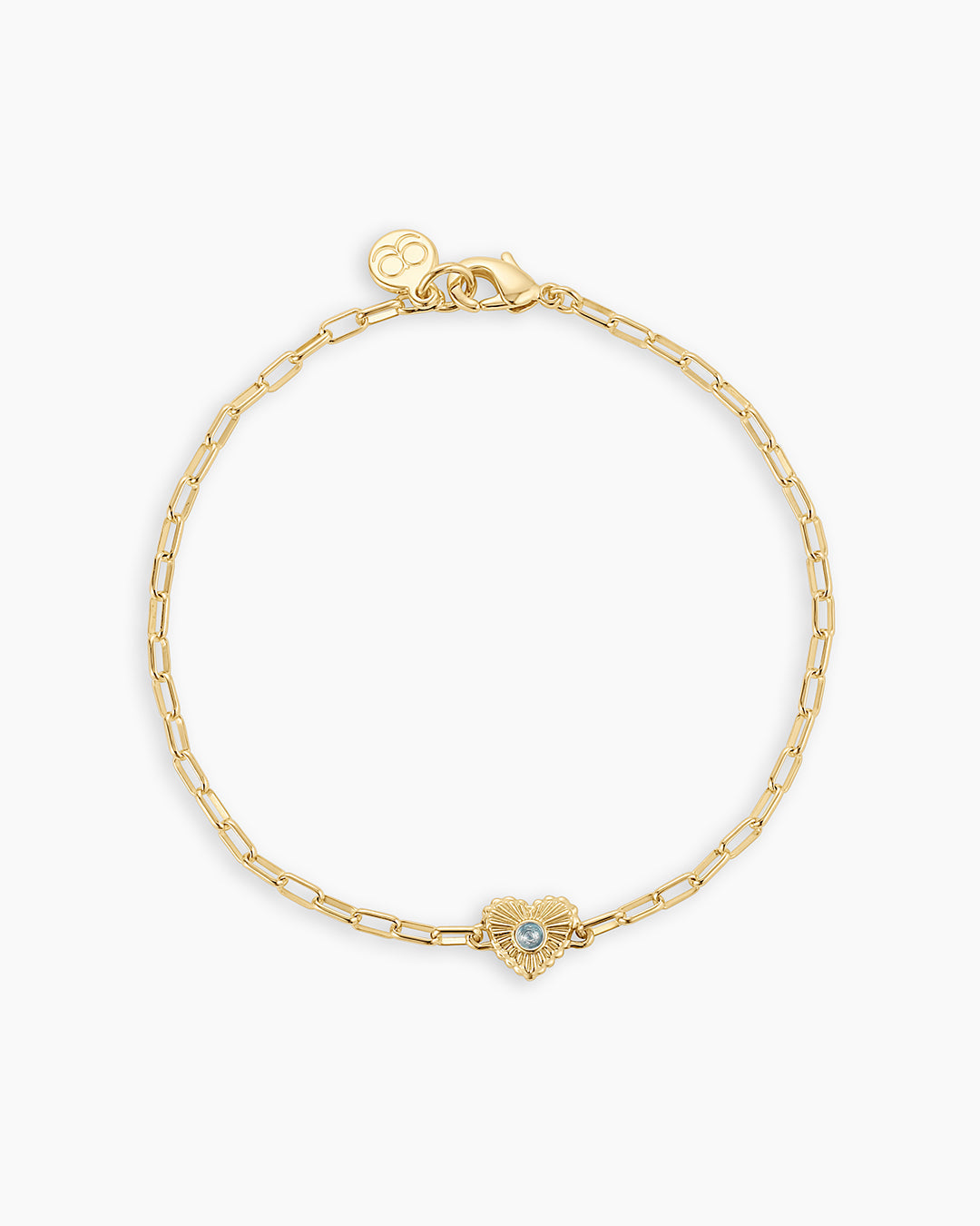 Birthstone Heart Bracelet
