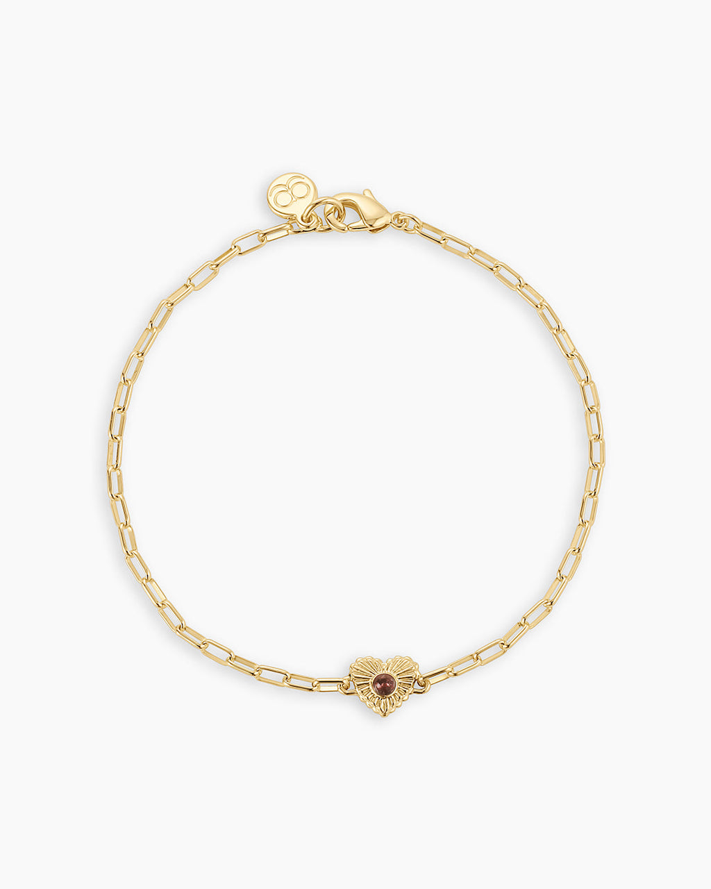 Birthstone Heart Bracelet