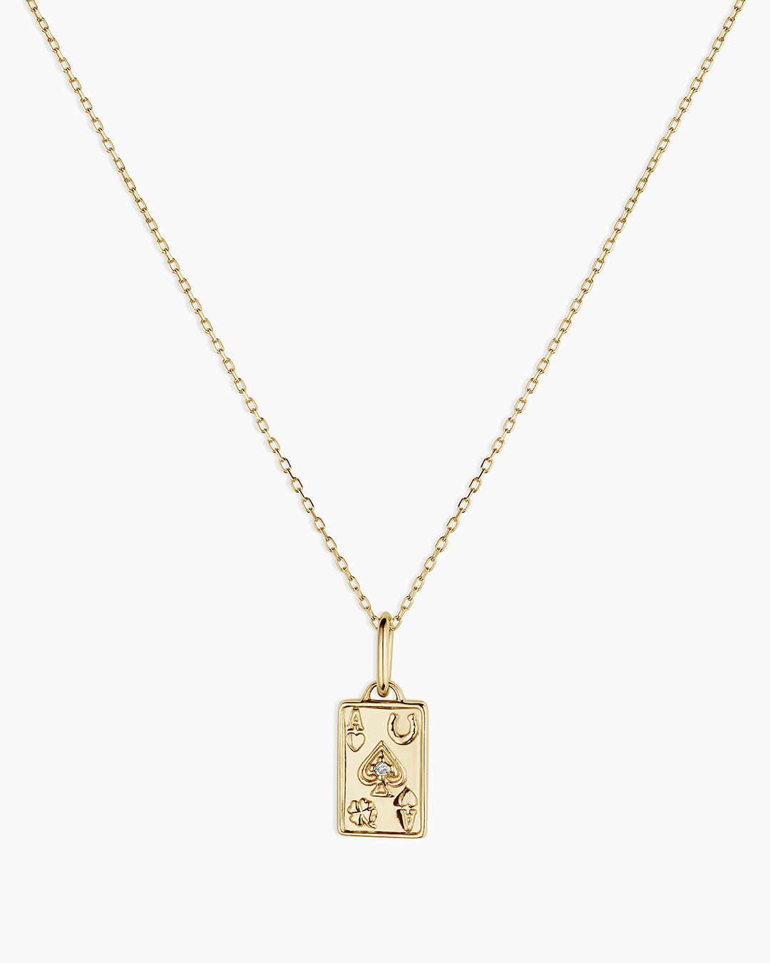 Diamond Ace Charm Necklace