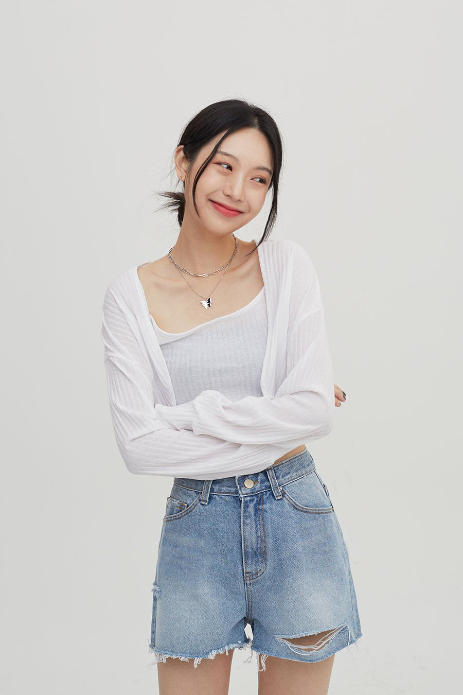 Butterfly Pendant Chain Necklace CM6