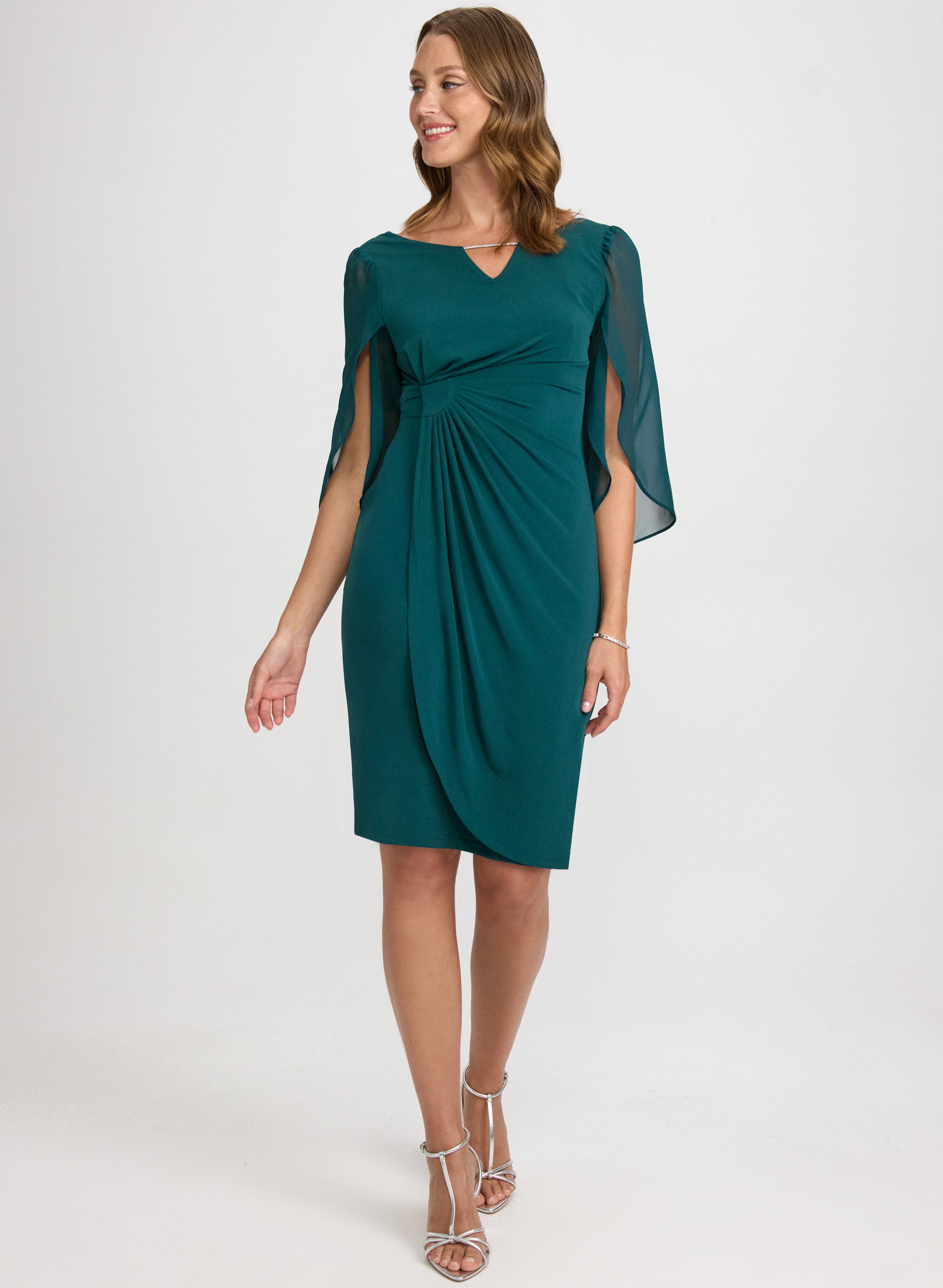Chiffon Sleeve Dress