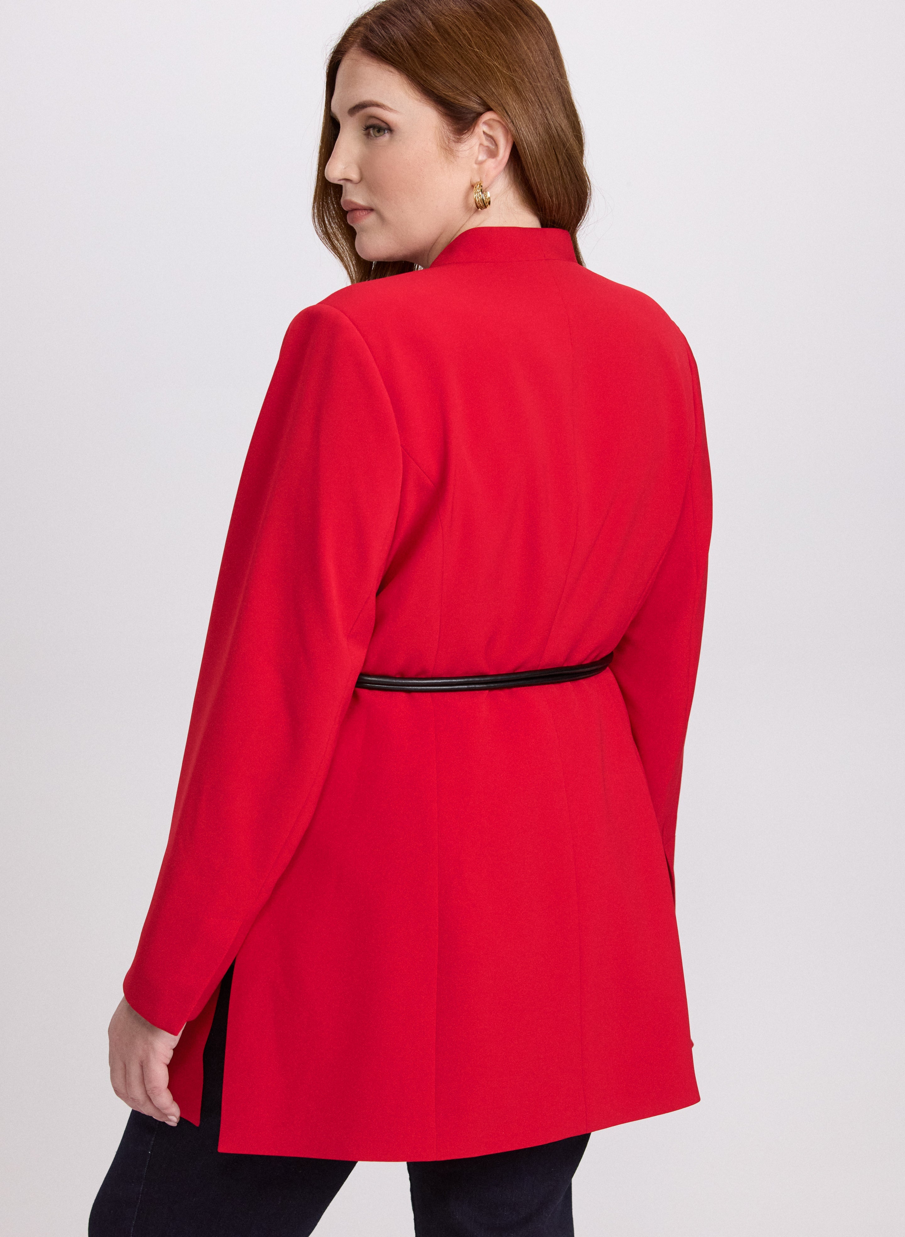 Belted Longline Blazer