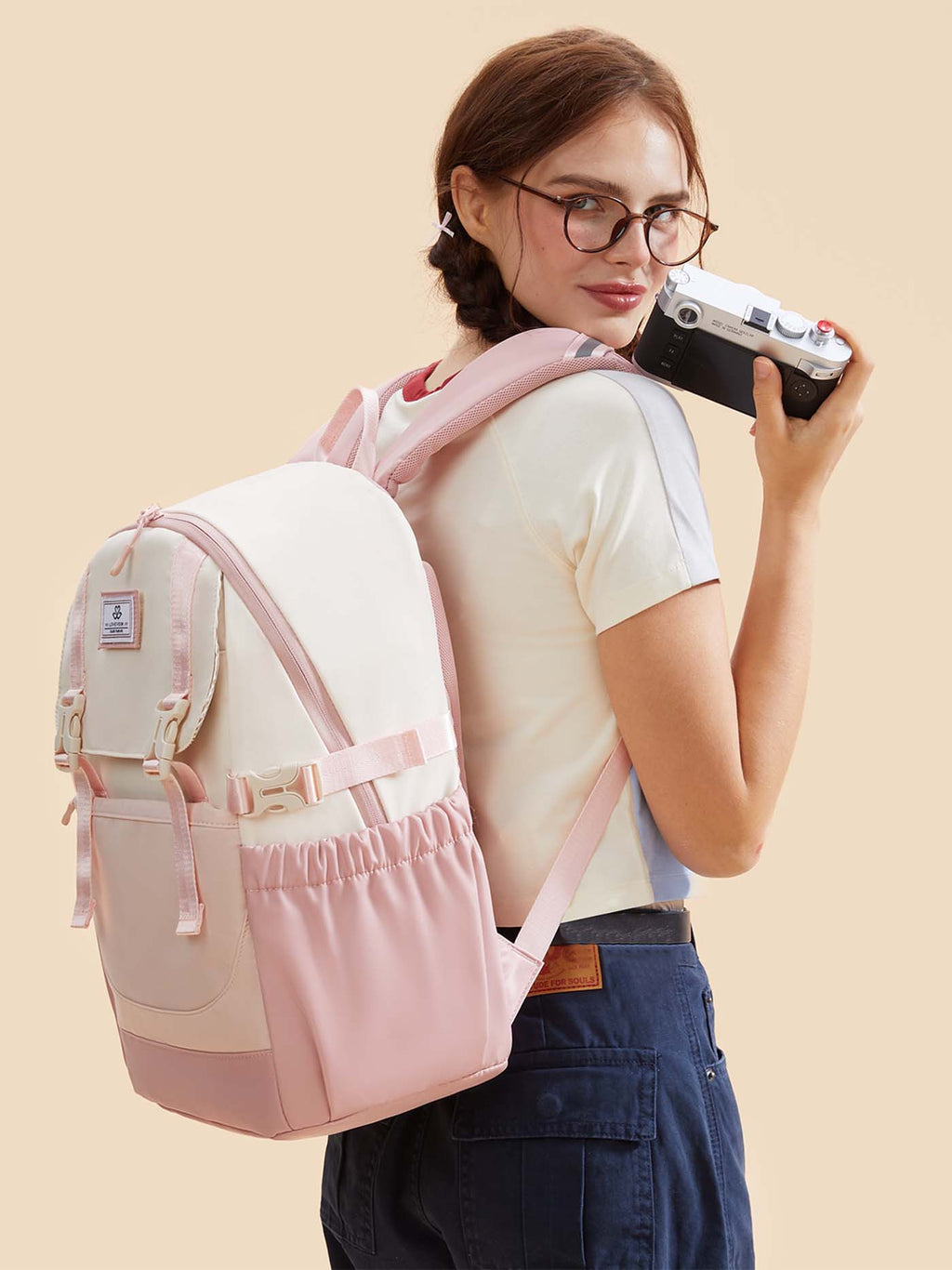 2Pcs Travel College Bookbag, 15.6, 5009