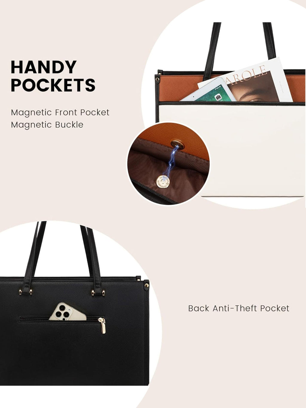 2-in-1 Laptop Tote, 15.6 17.3