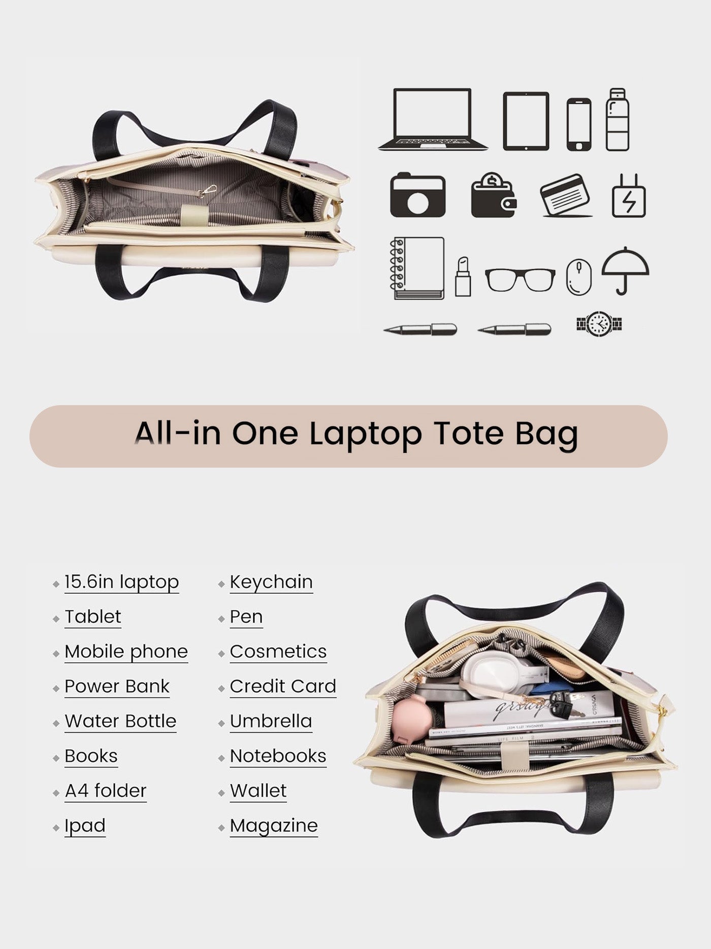 2Pcs Laptop Bag - Urban 3, 15.6
