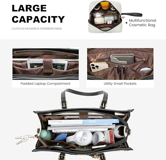 2Pcs Enamored Laptop Bag, 15.6 17.3