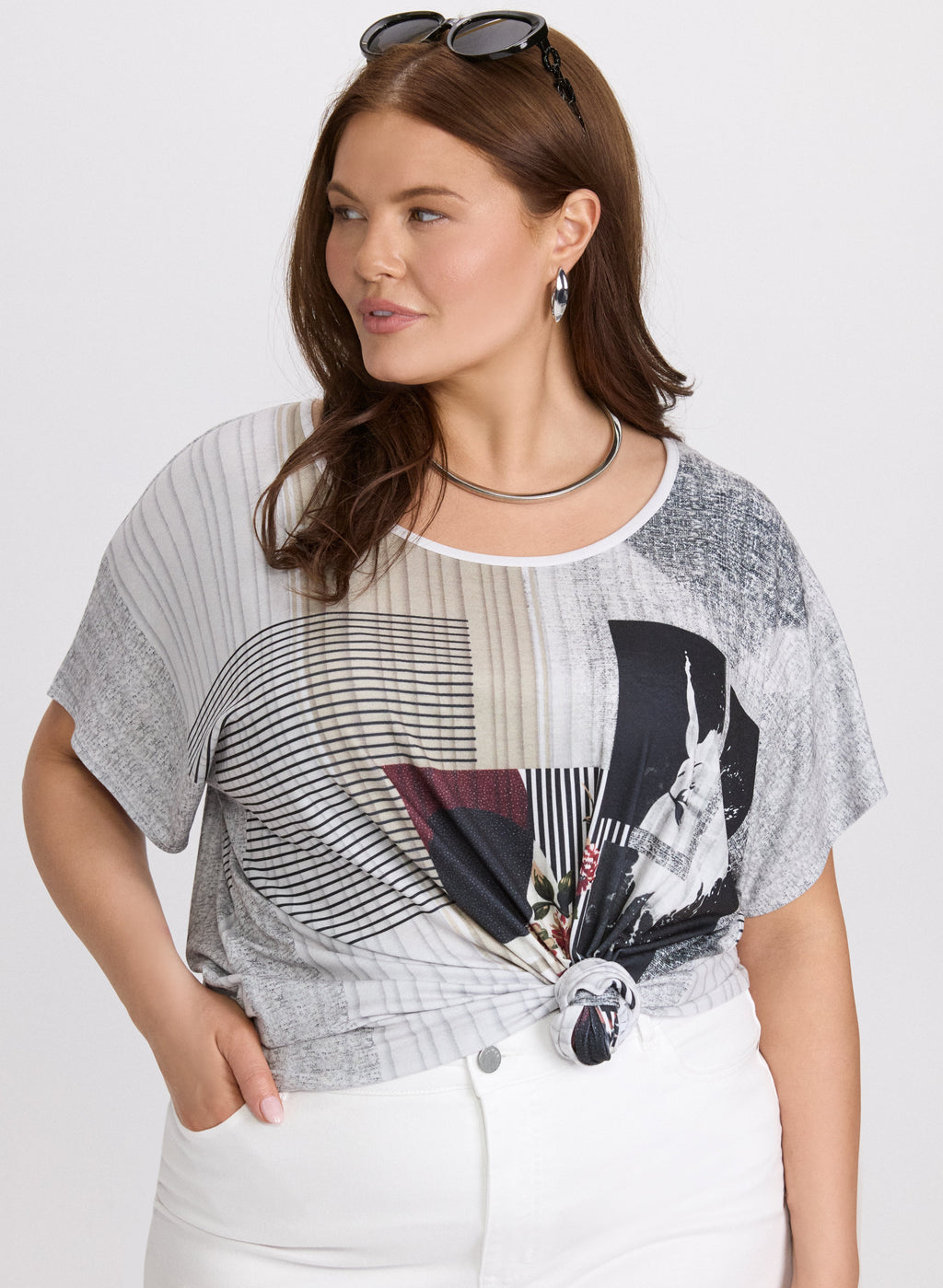 Abstract Jersey T-Shirt