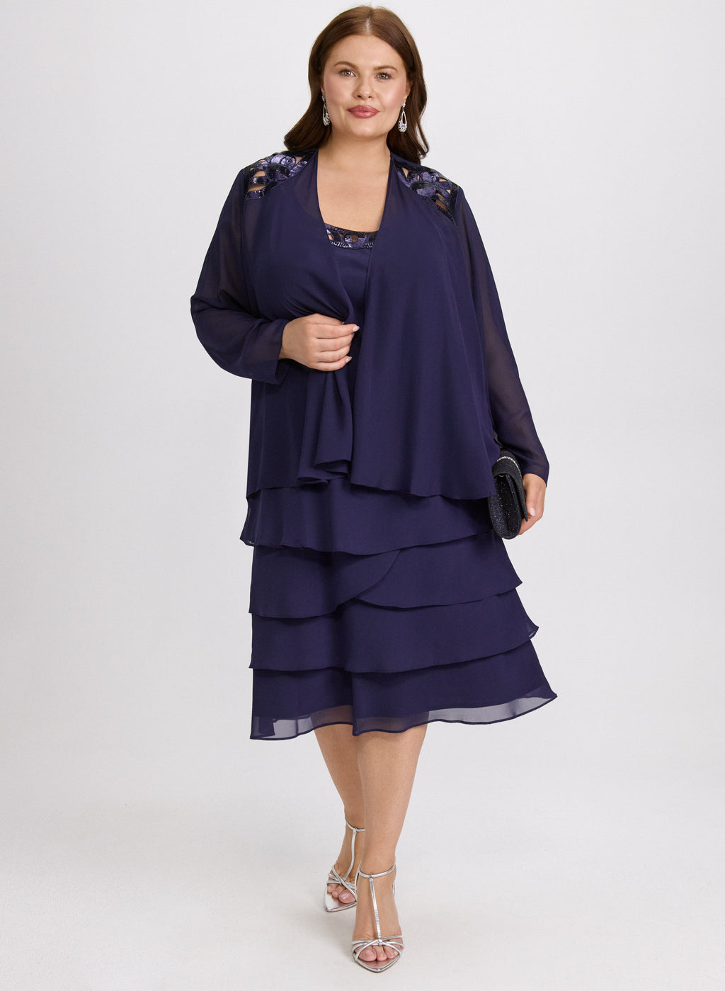 Chiffon Jacket & Dress Set