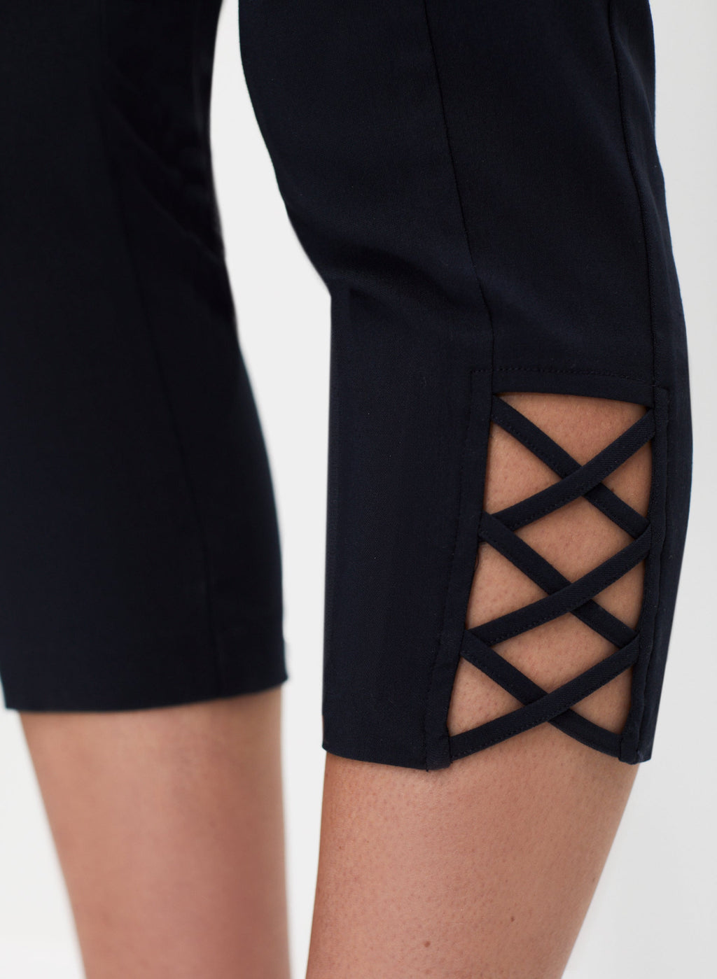 Cross Detail Capris
