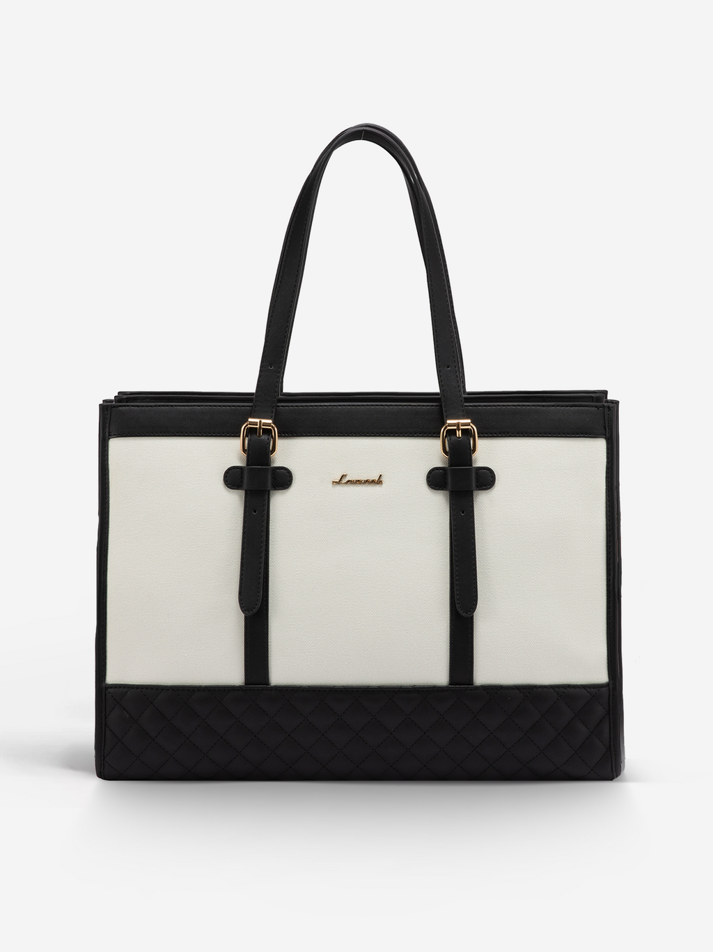 2Pcs Canvas Laptop Tote Bag, 15.6