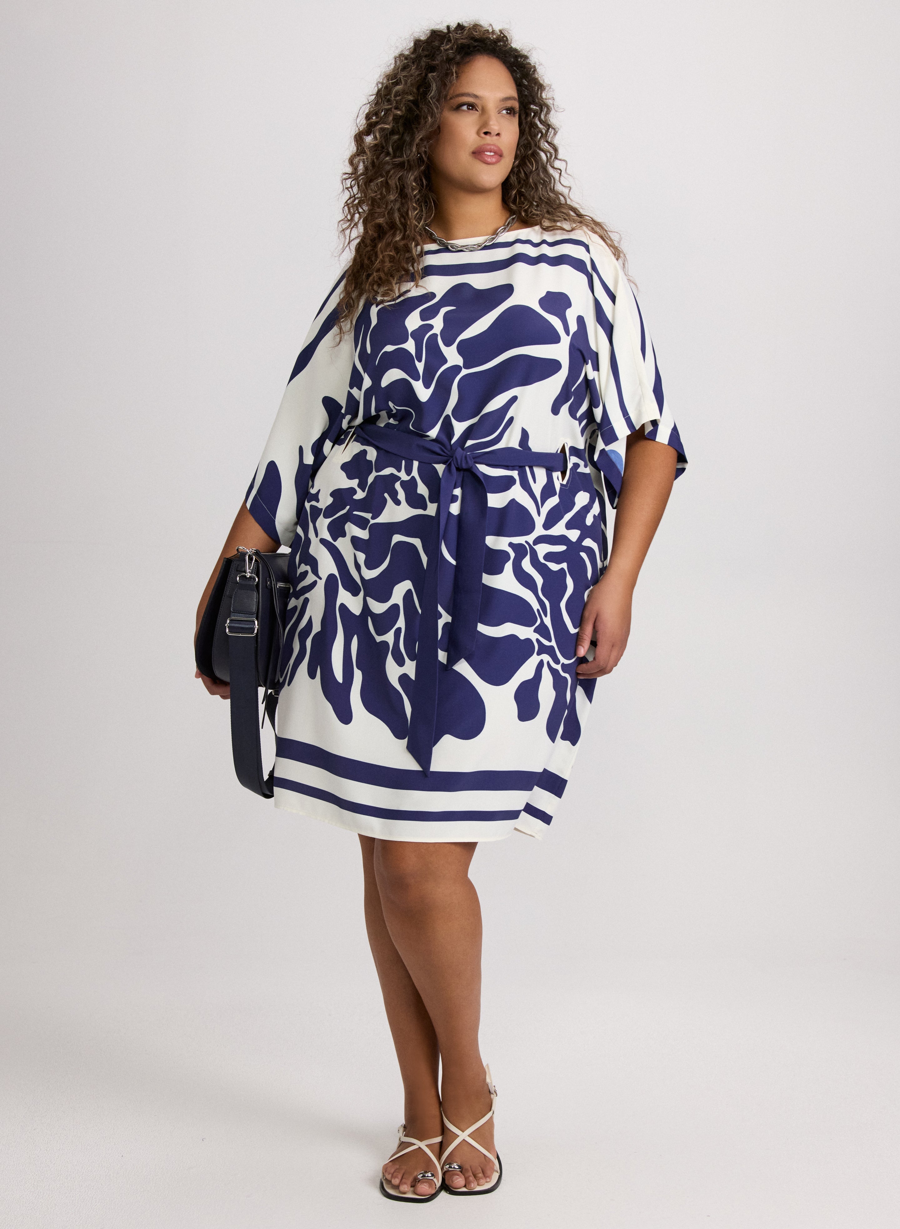 Abstract Print Dress