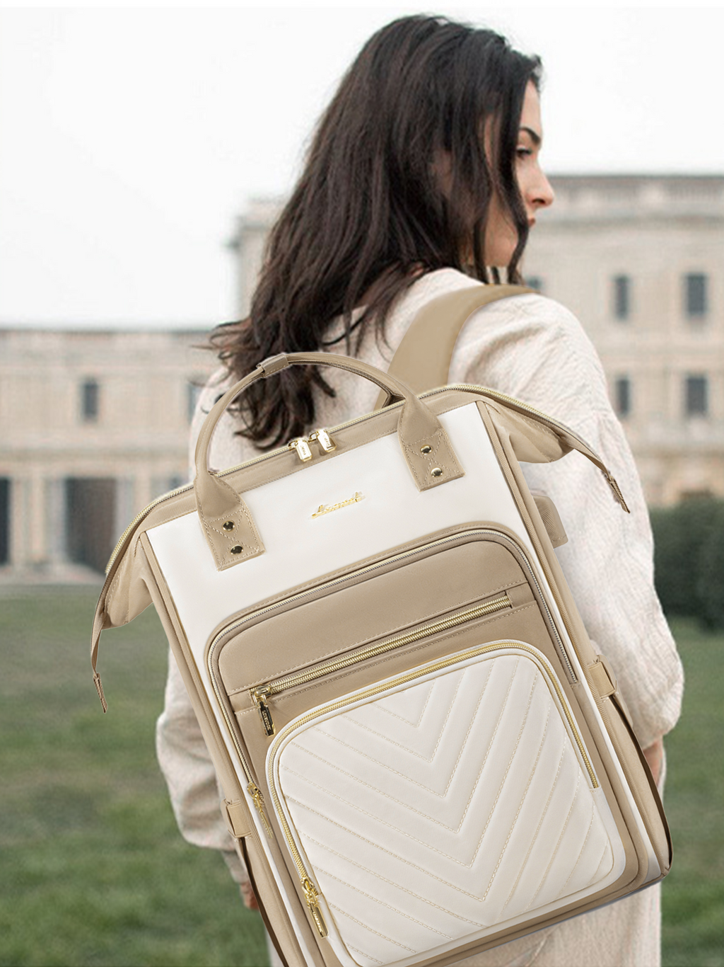 Chevron laptop backpack , 15.6 17.3