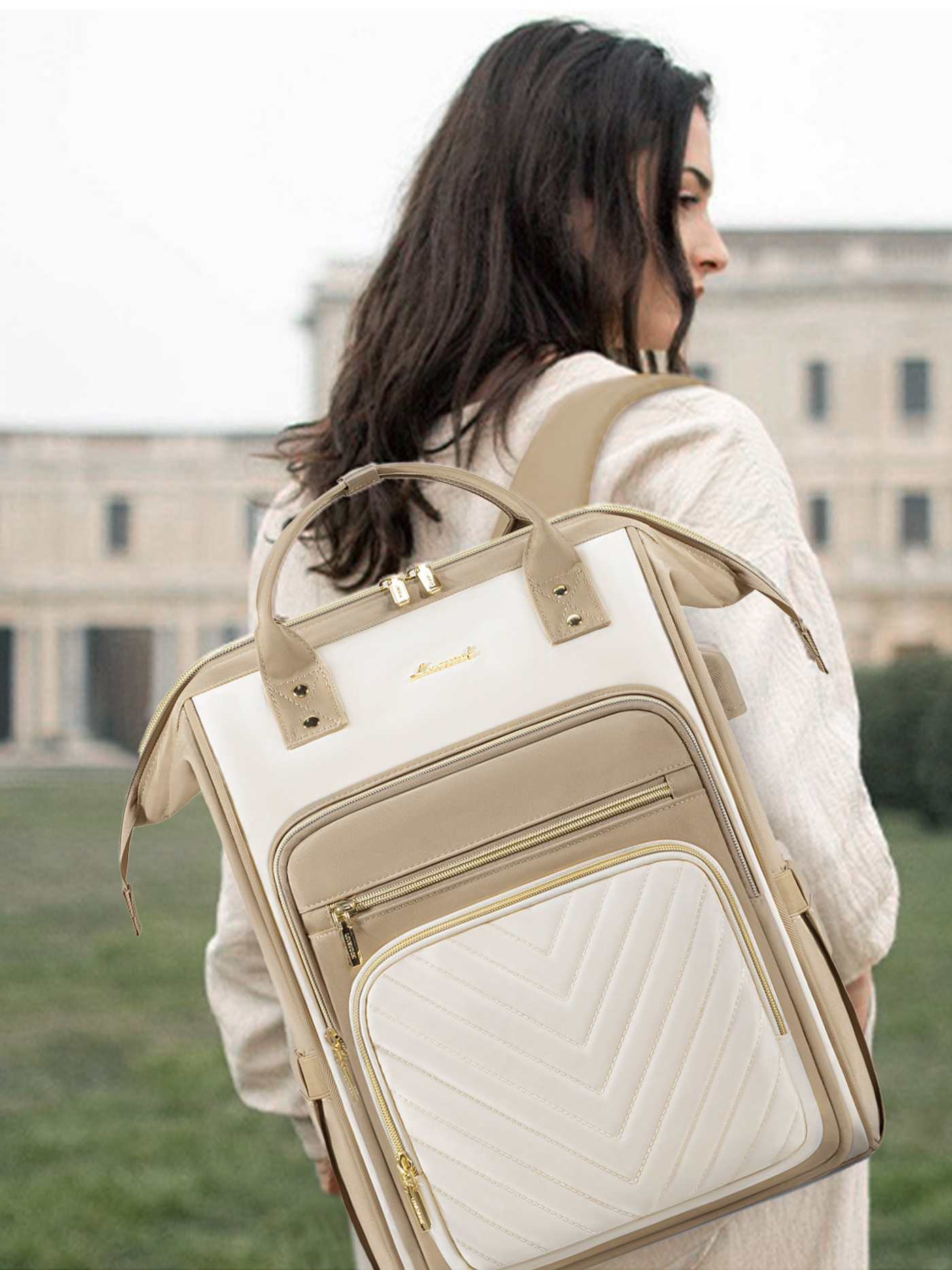 Chevron laptop backpack , 15.6 17.3