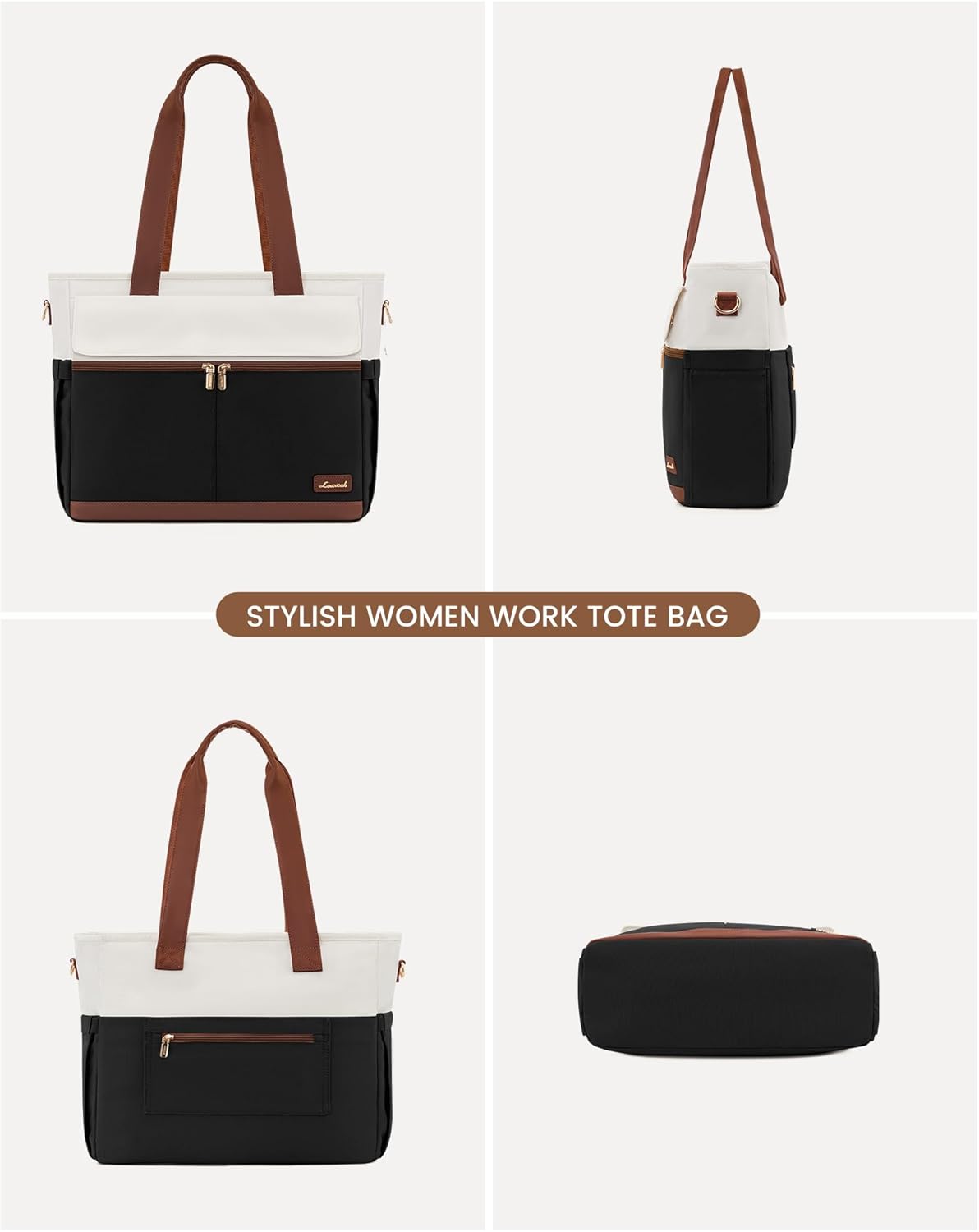 Canvas Laptop Tote Bag, 15.6