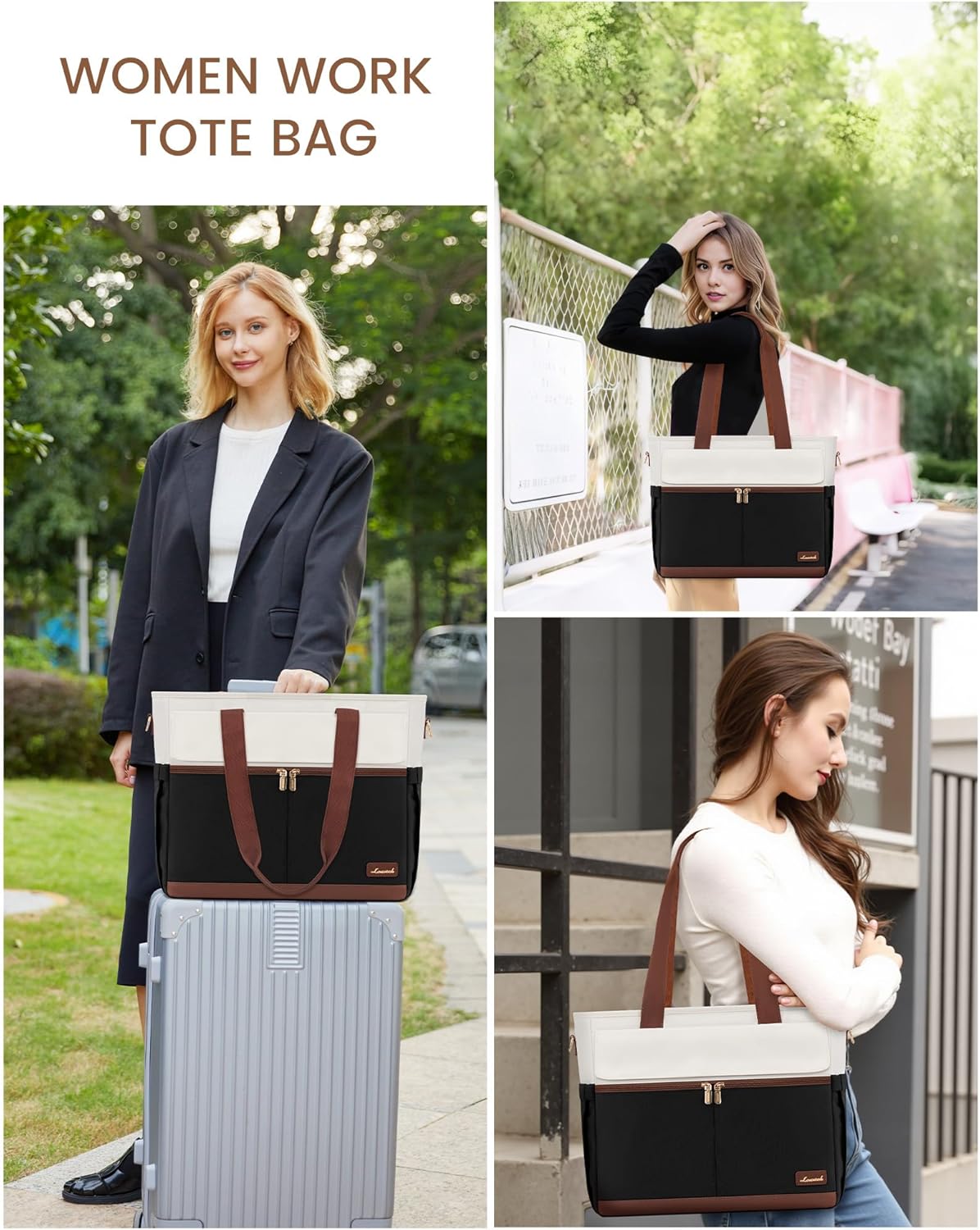 Canvas Laptop Tote Bag, 15.6