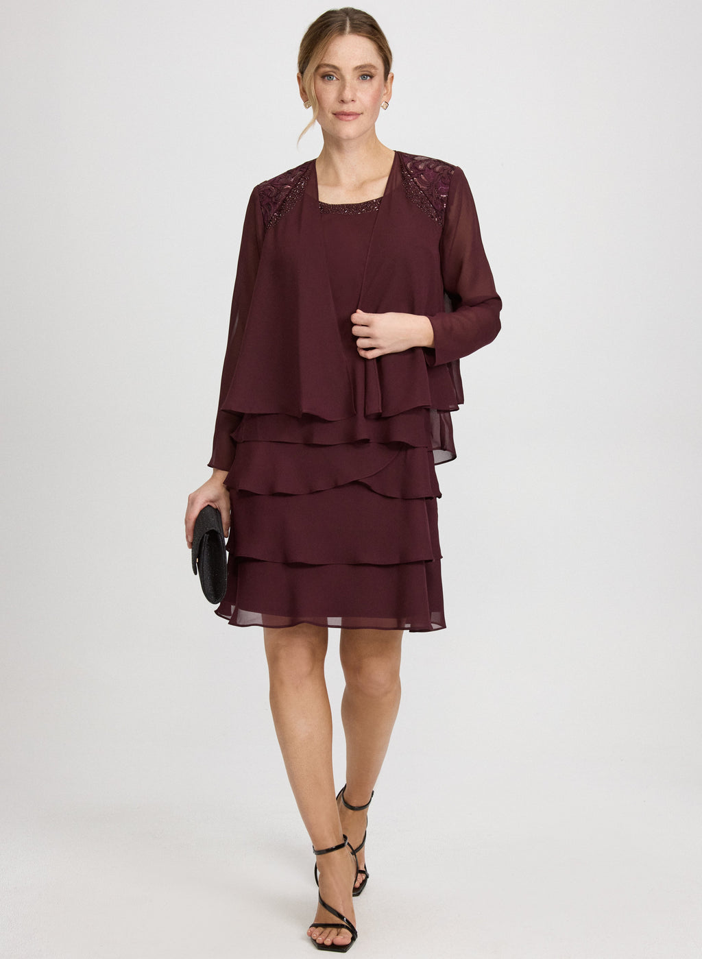 Chiffon Jacket & Dress Set