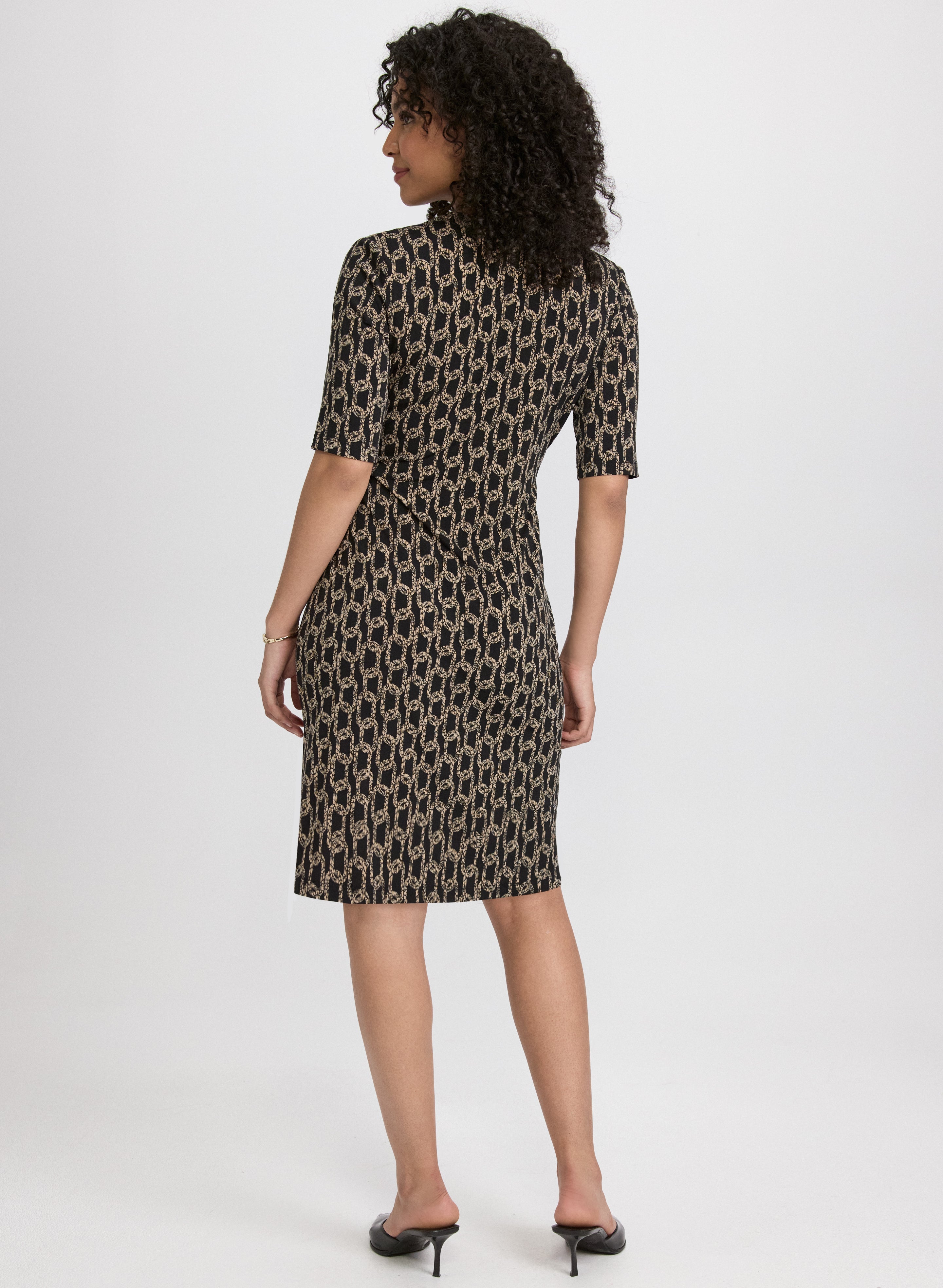 Chain Print Dress