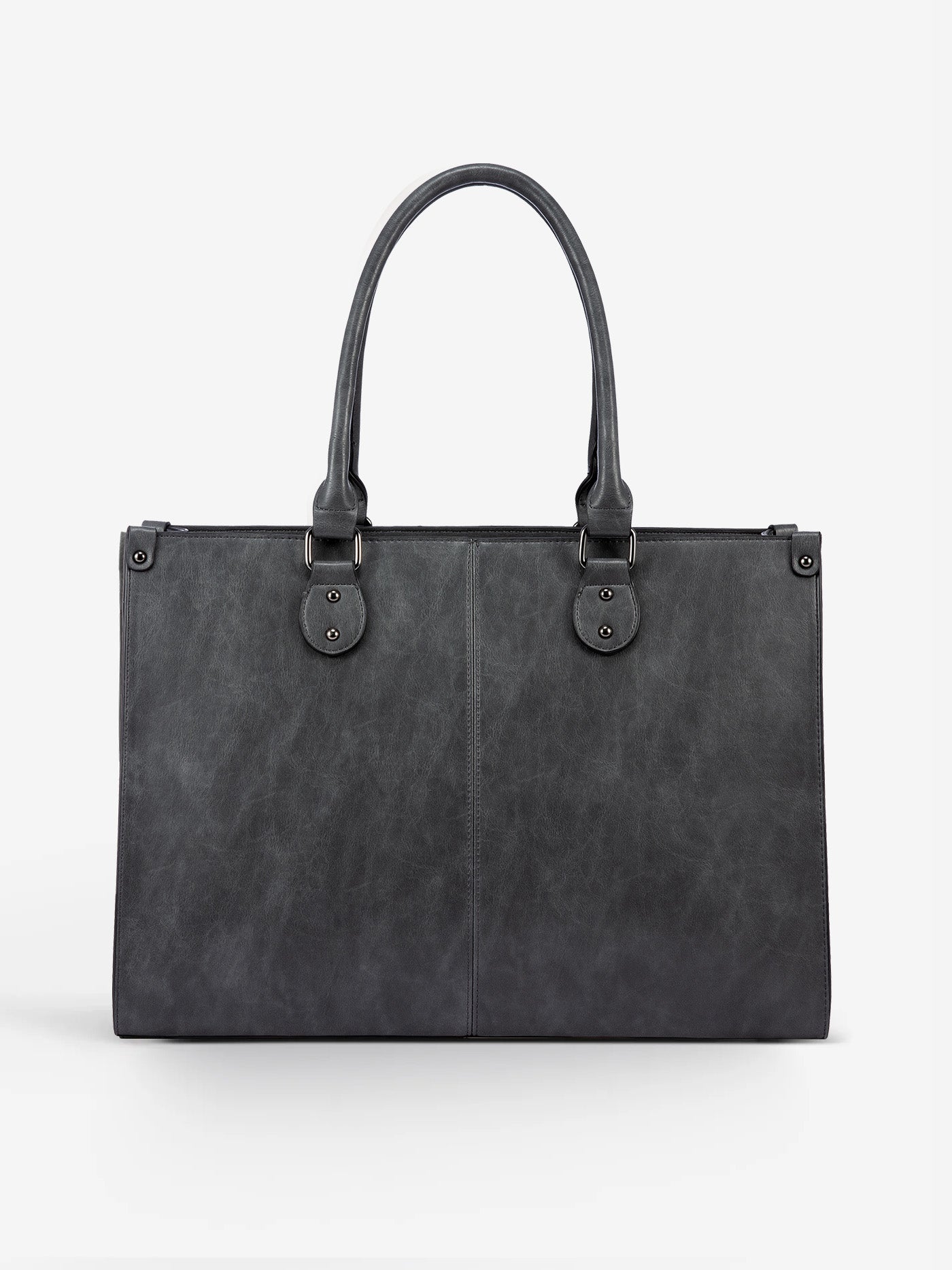 2Pcs Vintage Leather Laptop Bag, 15.6