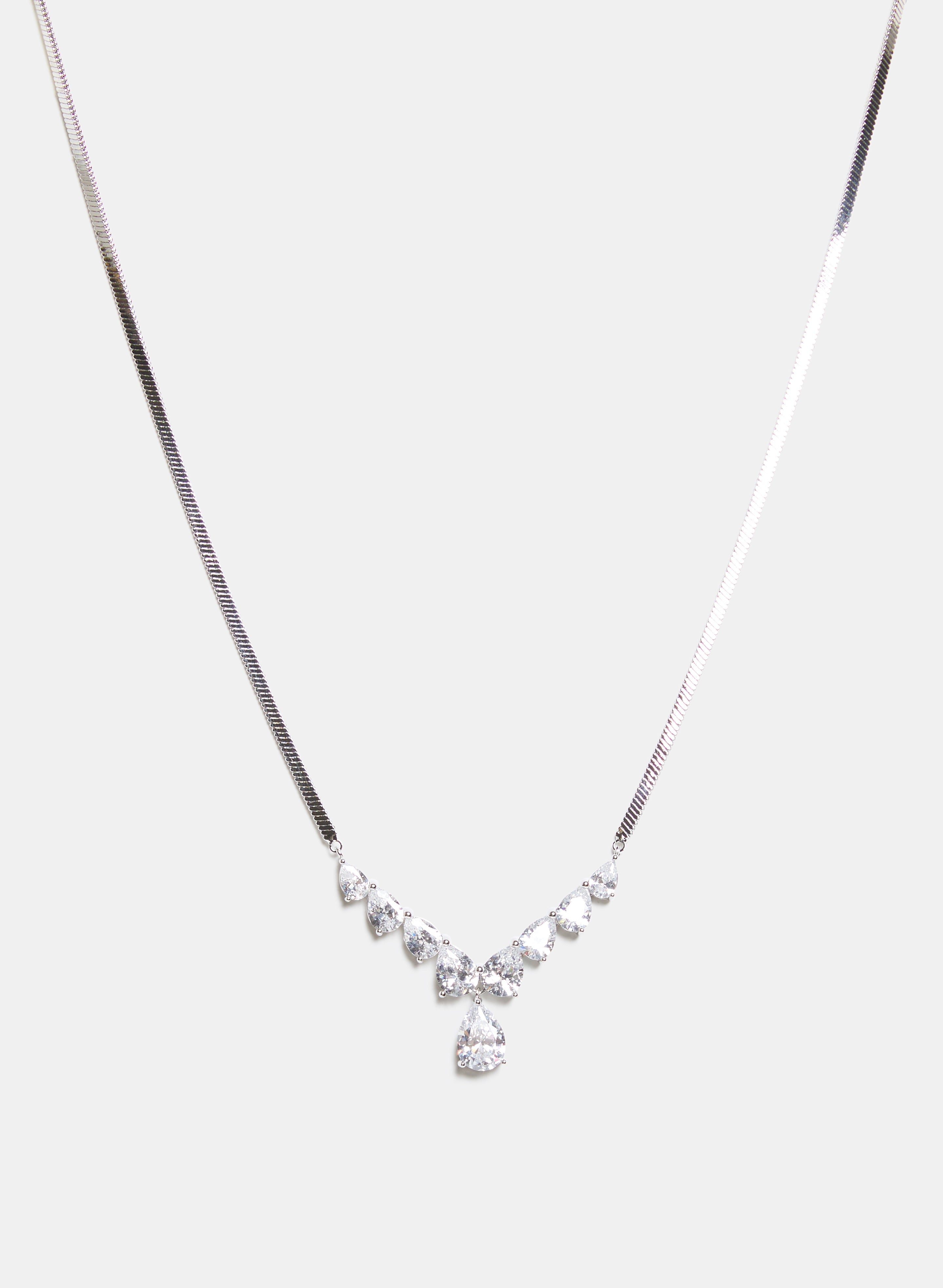 Cubic Zirconia Stone Necklace
