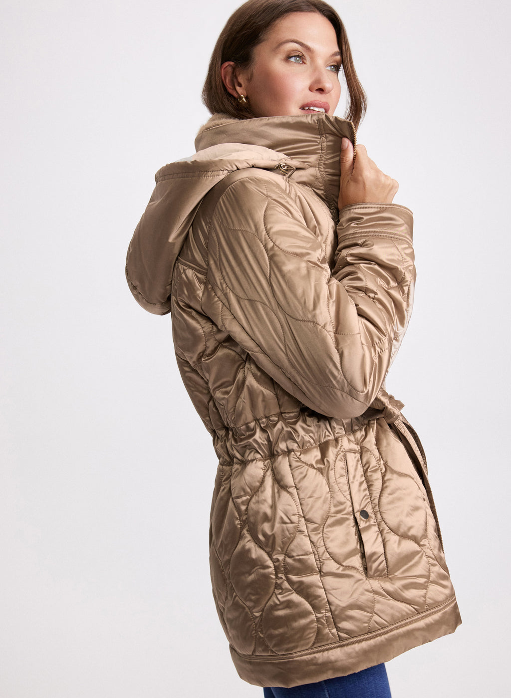 Belted Puffer Coat