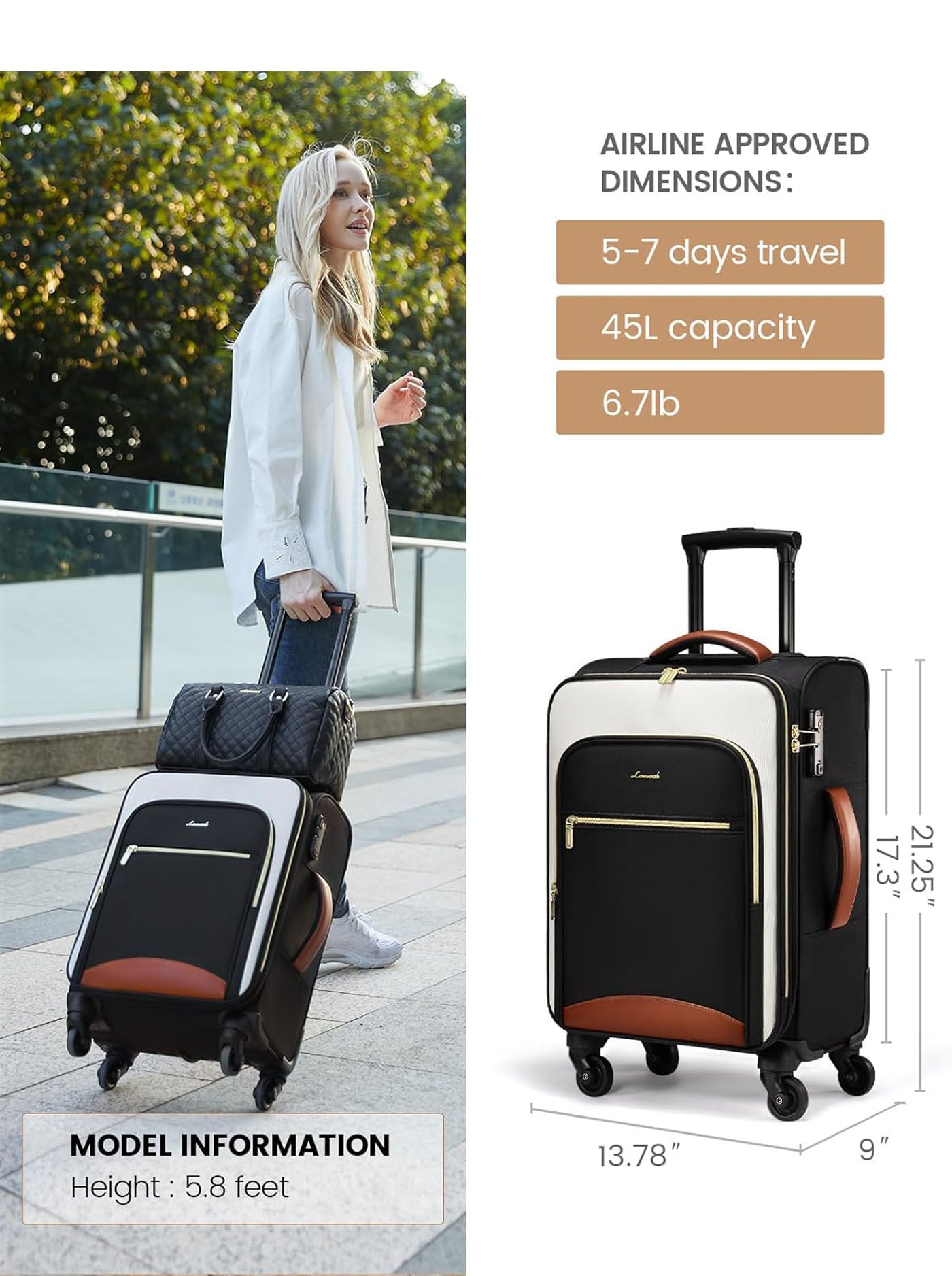 Carry-on Suitcase 20 Inch(US ONLY)