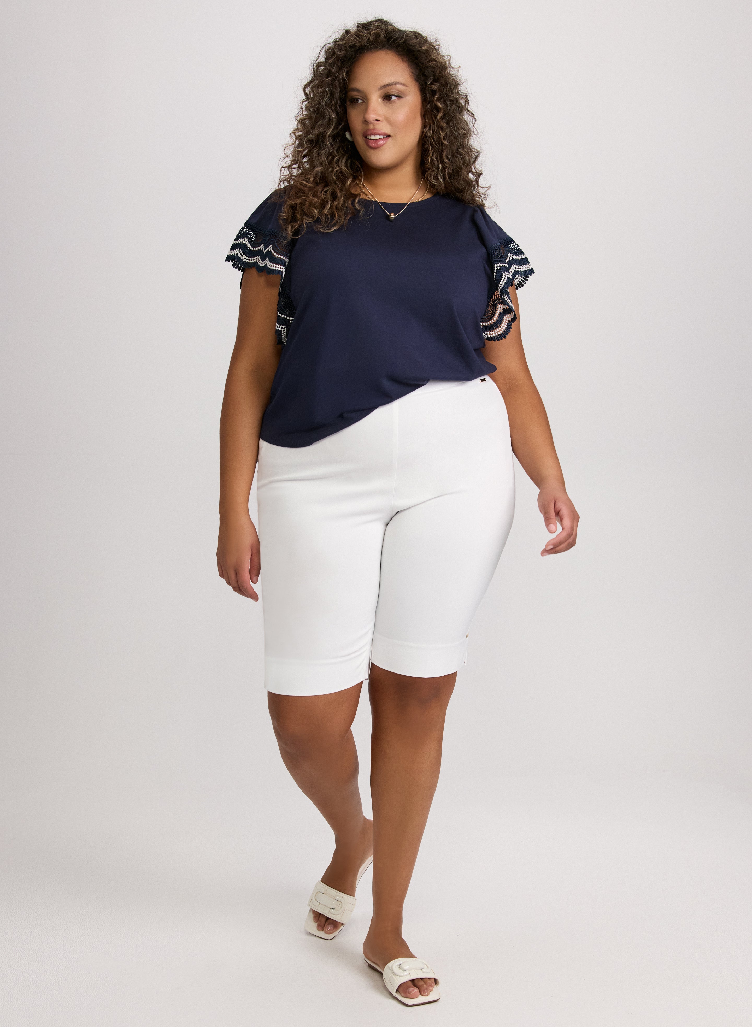 Bengaline Pull-On Shorts