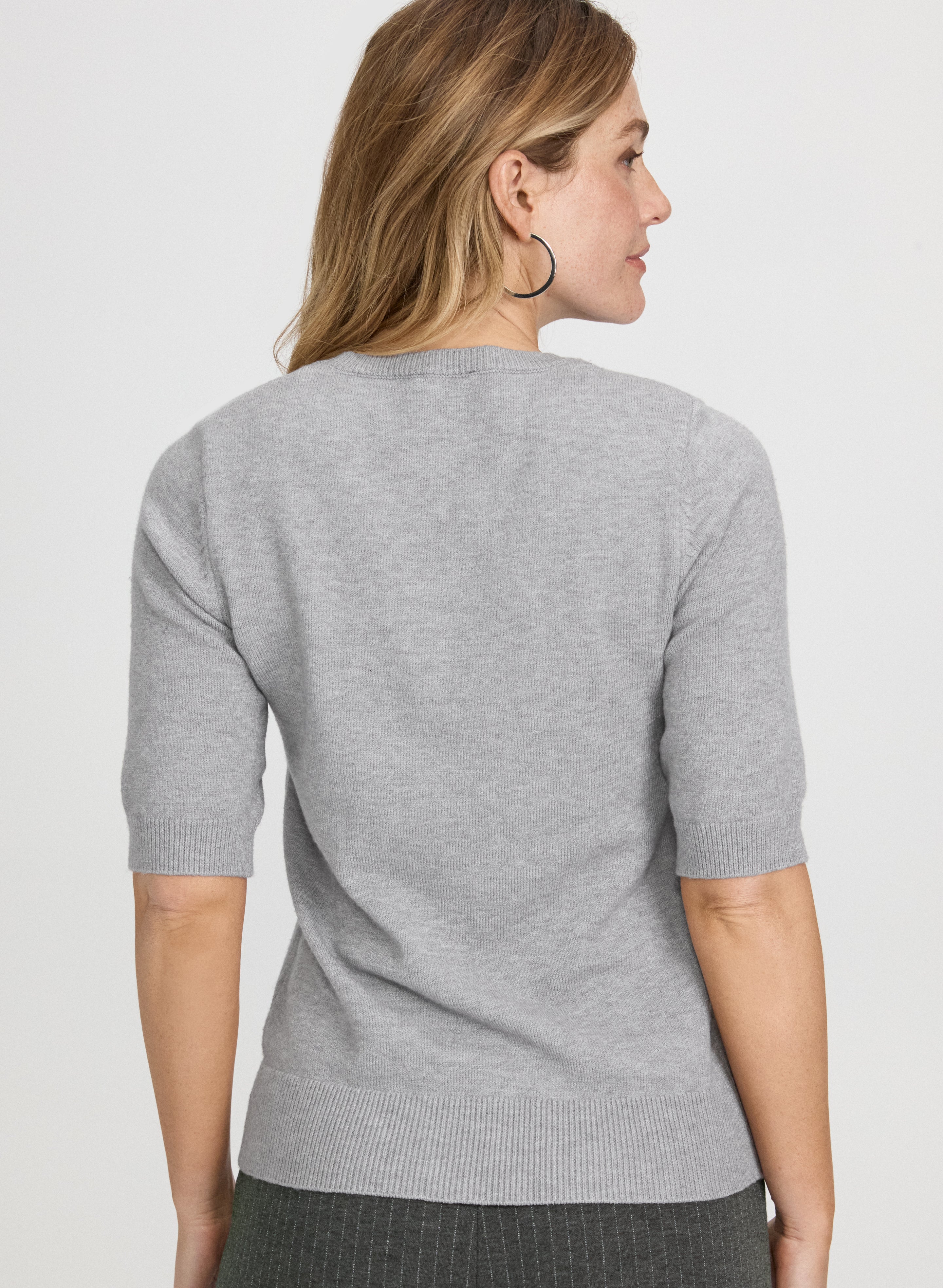 'Bonjour' Knit Pullover