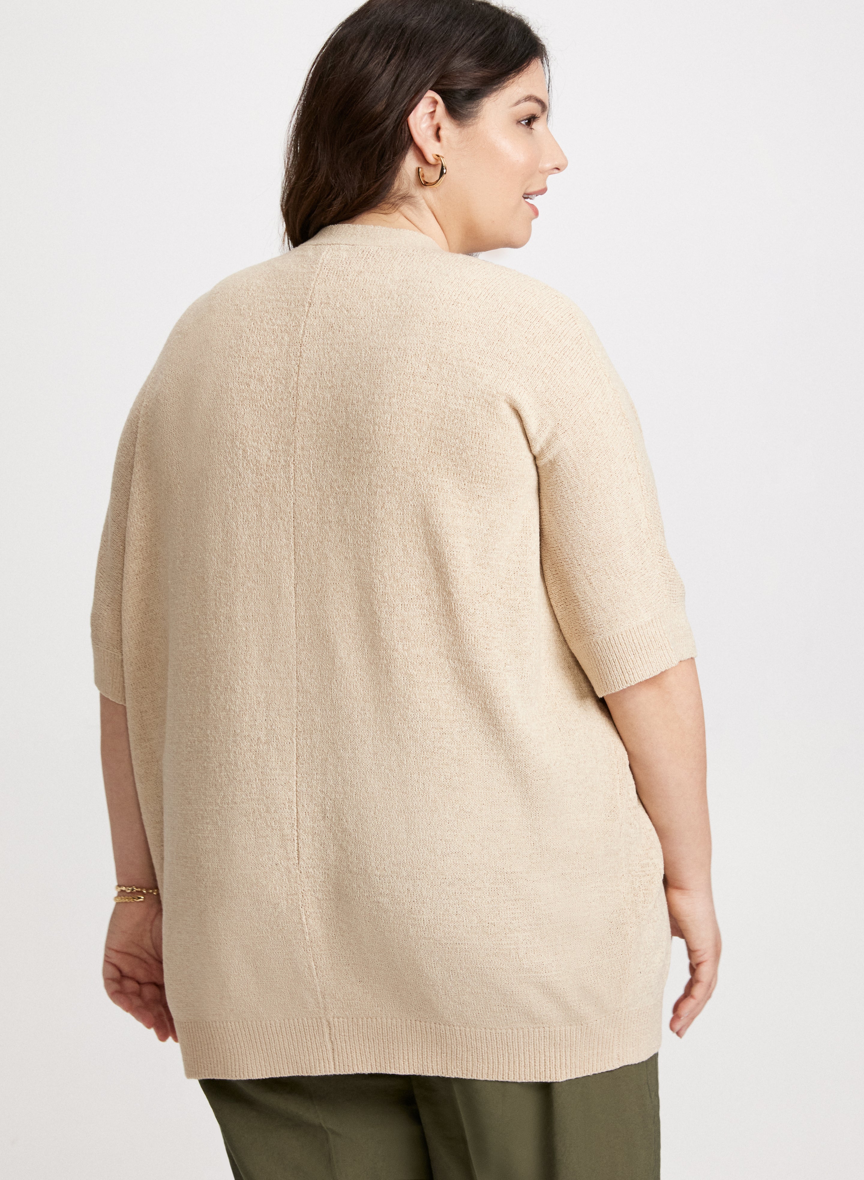 3/4 Sleeve Knit Cardigan