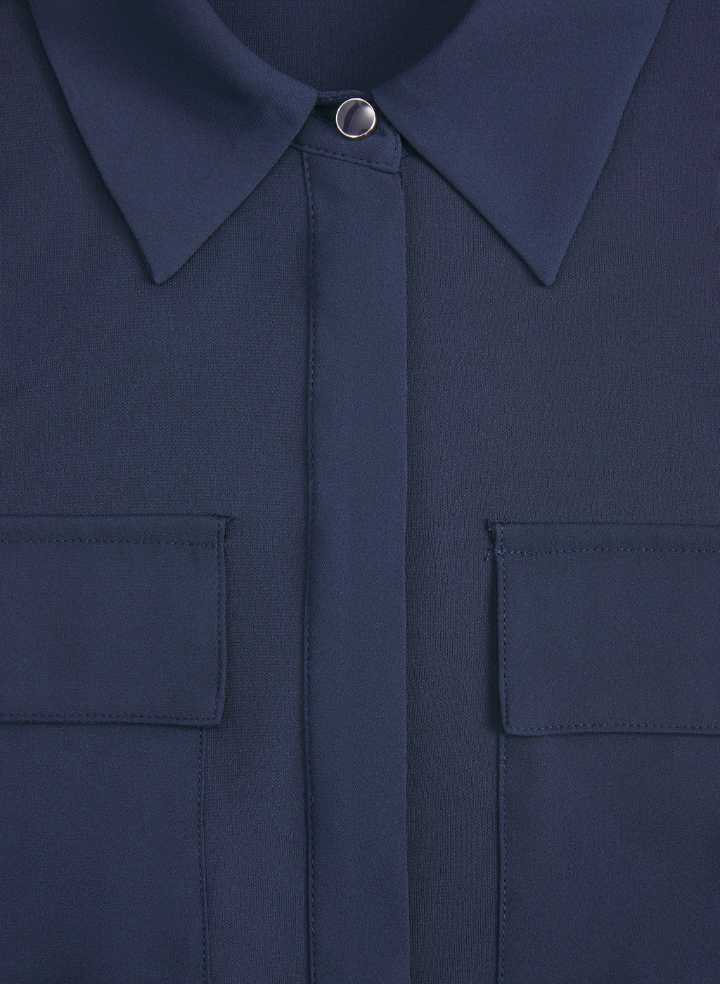 Button-Down Jersey Top