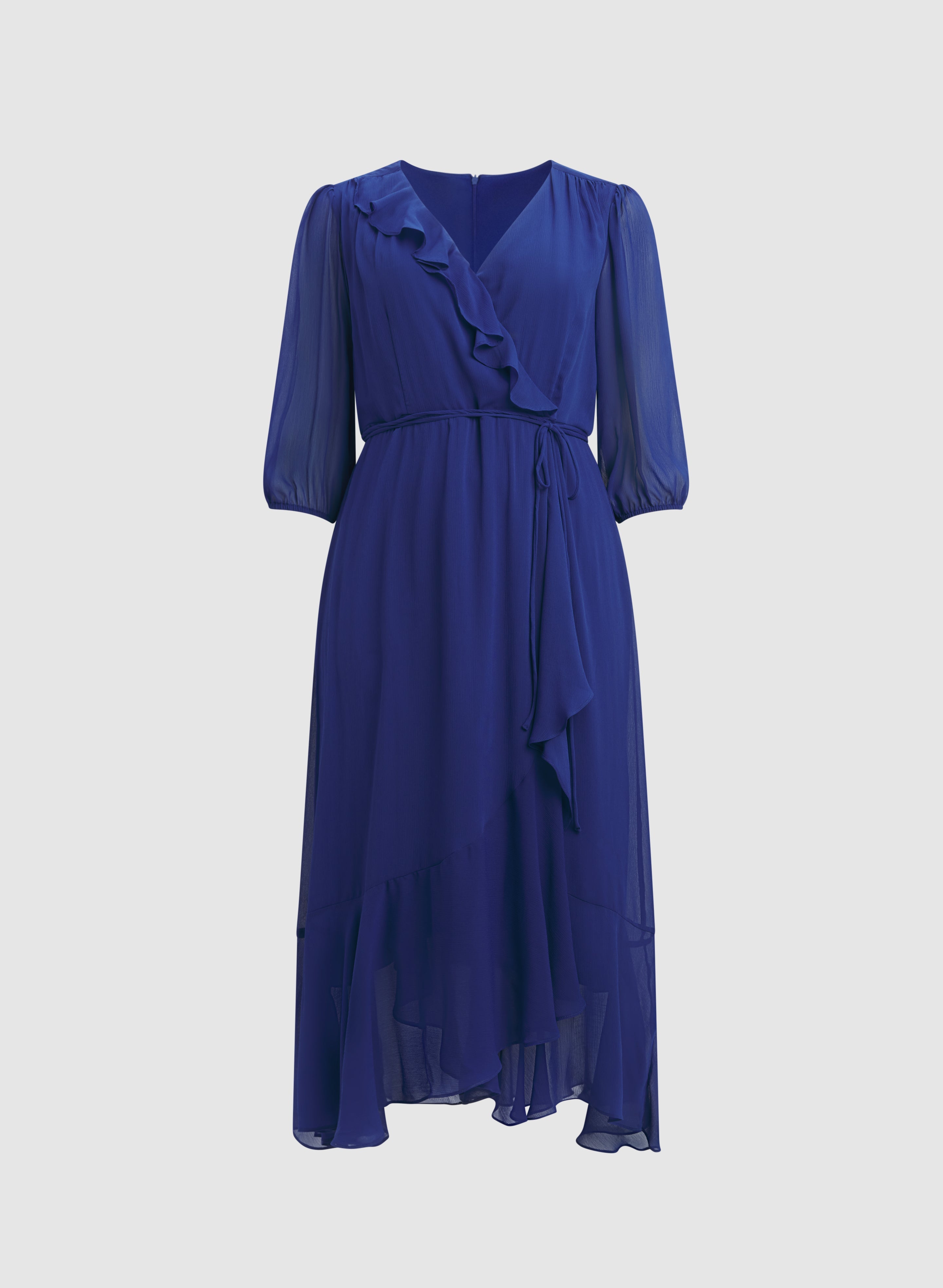 Crossover Chiffon Dress