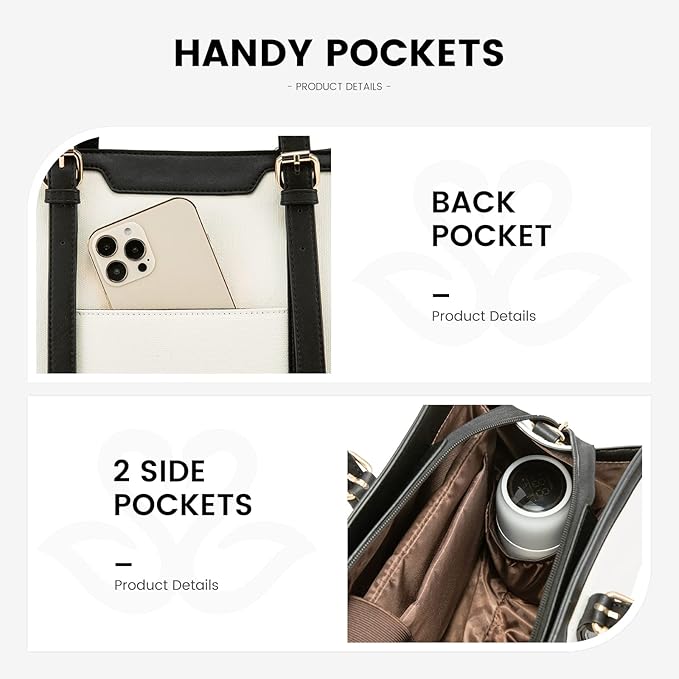 2Pcs Enamored Laptop Bag, 15.6 17.3