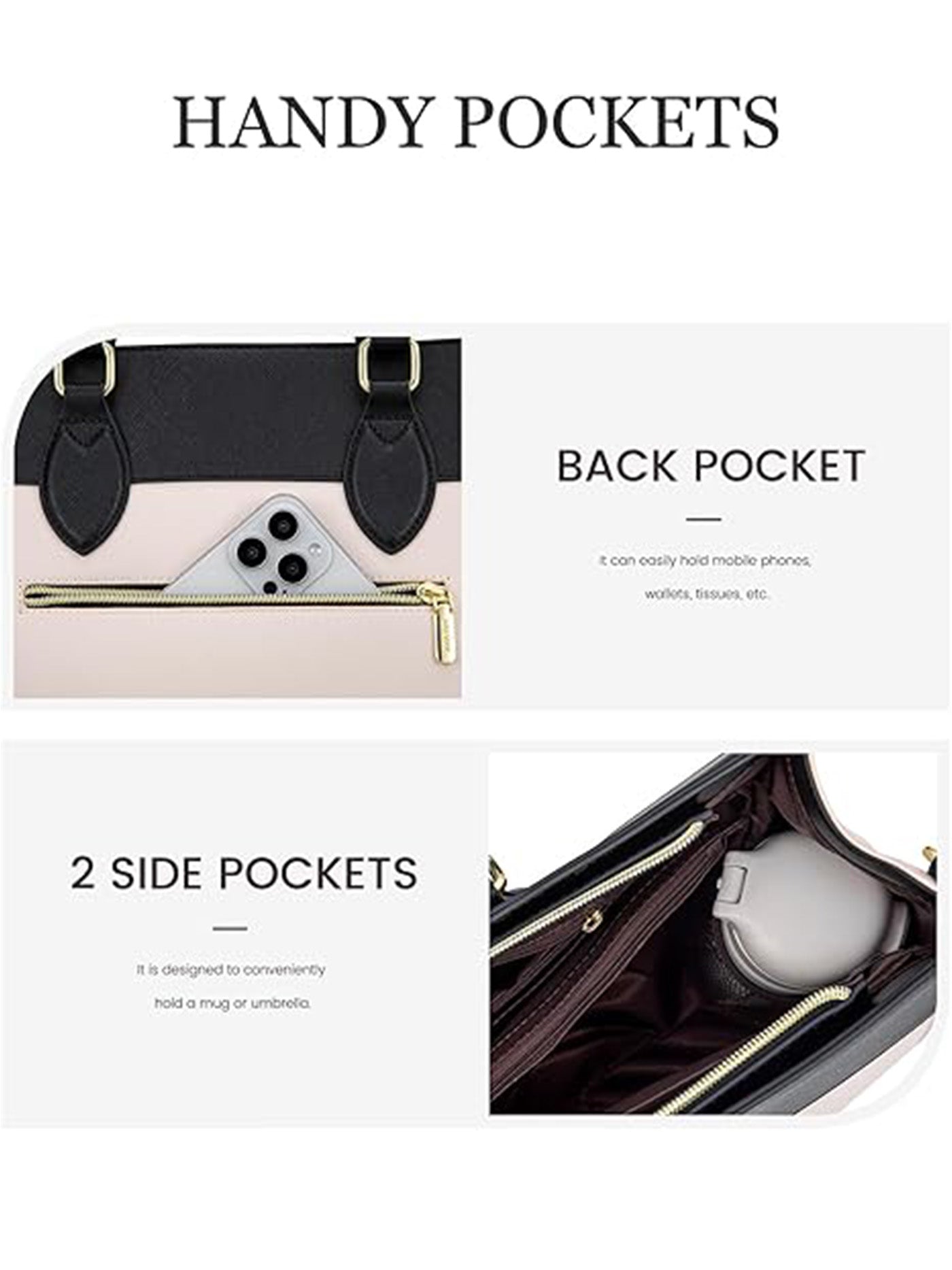 2Pcs Leather Computer Bag, 15.6 17.3