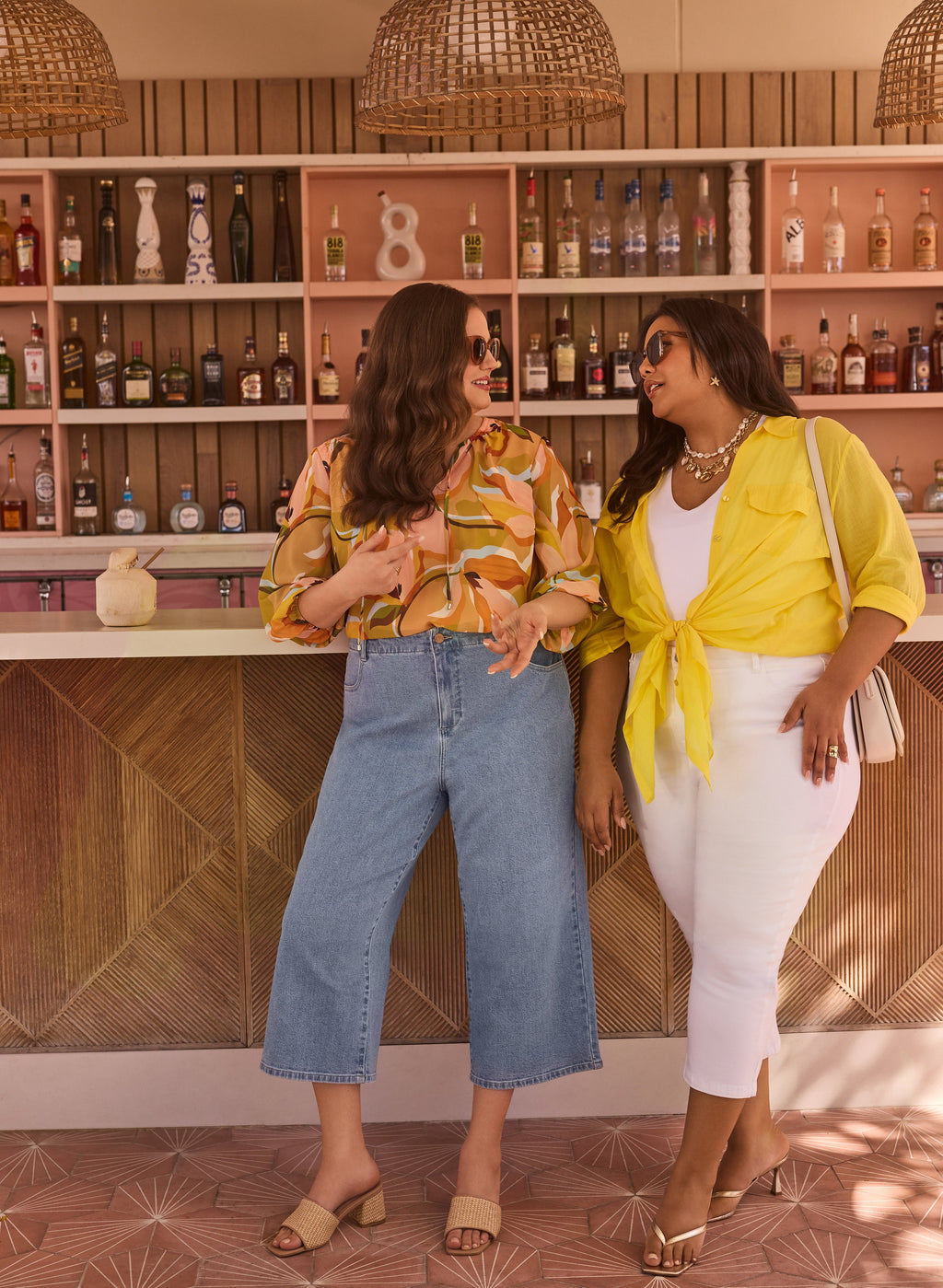 Cropped Wide-Leg Jeans