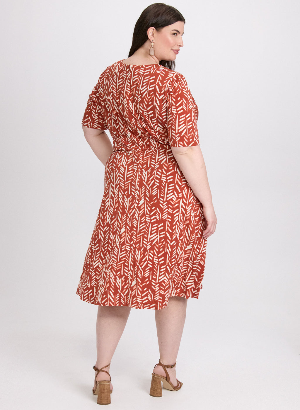 Abstract Print Dress