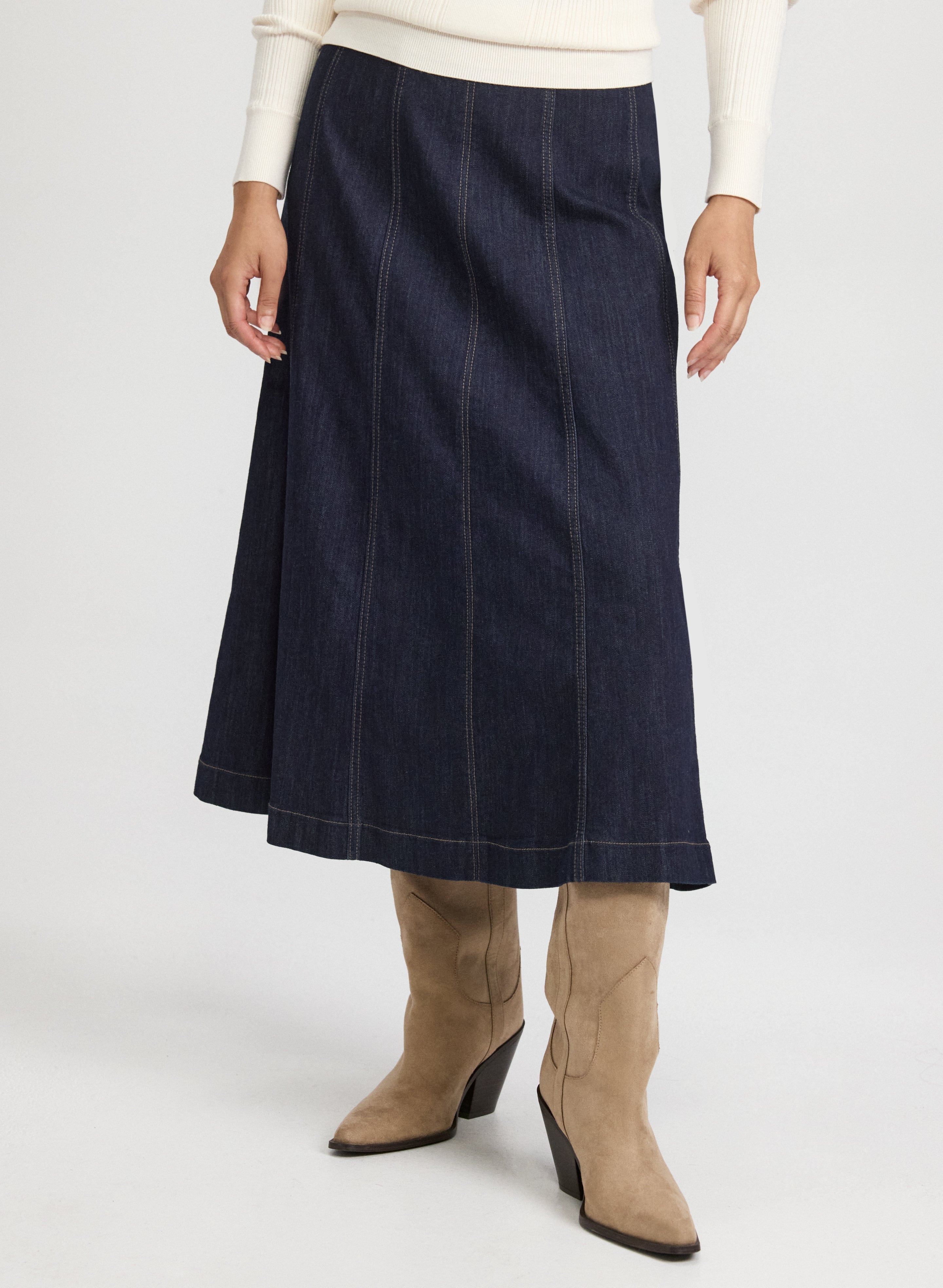 A-Line Denim Skirt