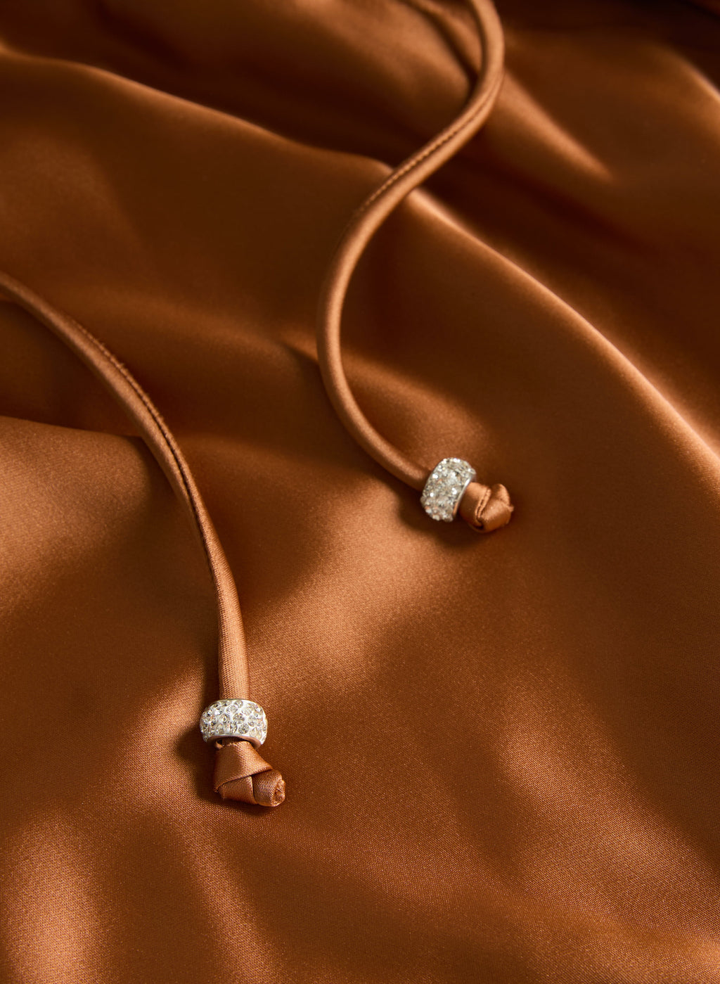 Cowl Back Satin Dress