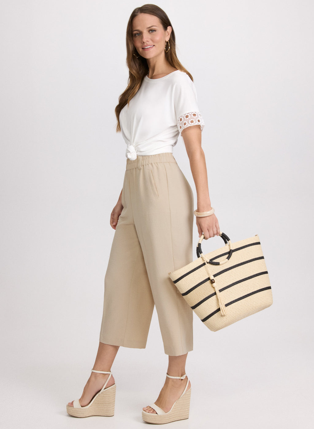 Crinkle Crepe Culottes