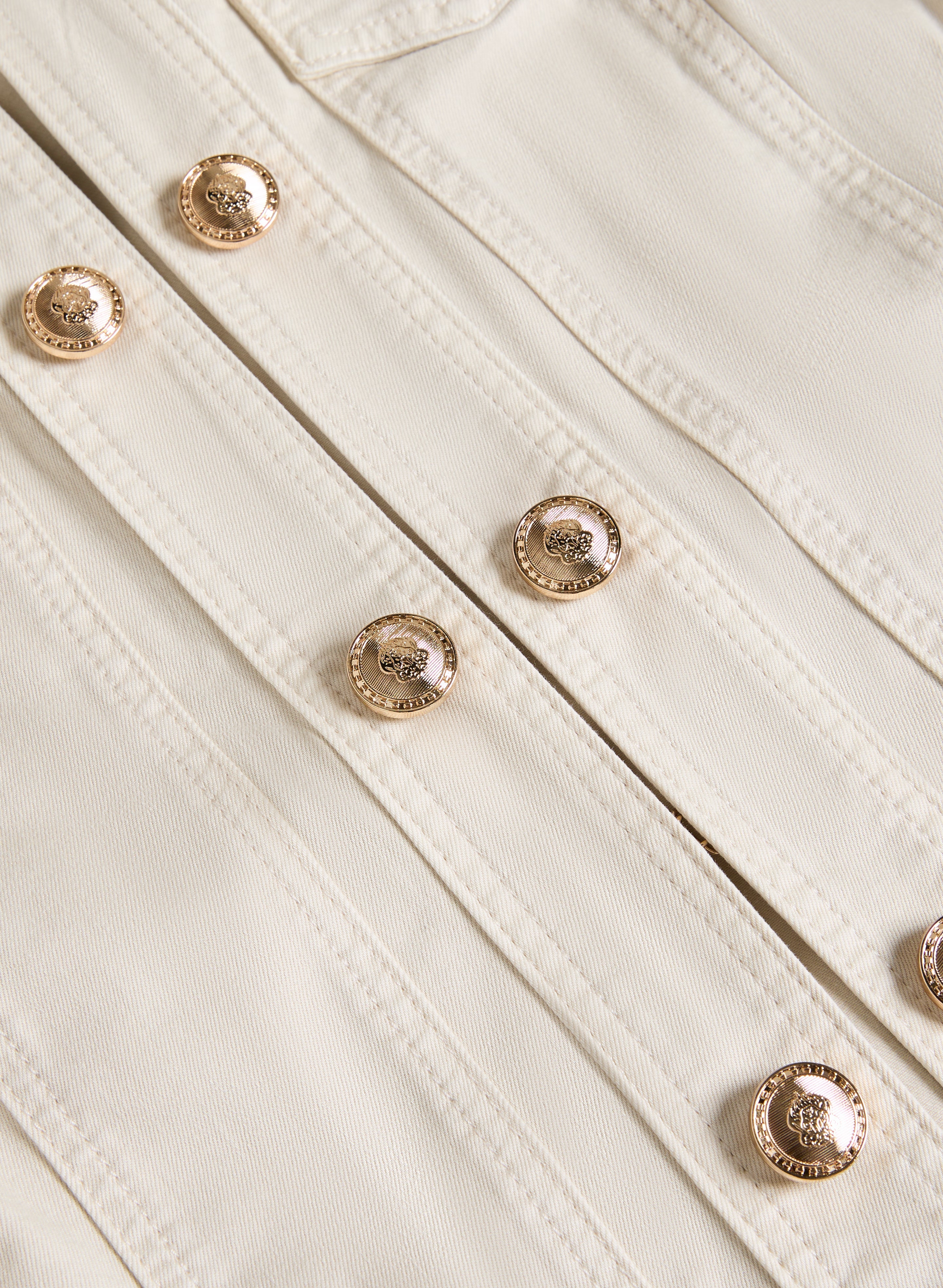 Button Detail Denim Jacket