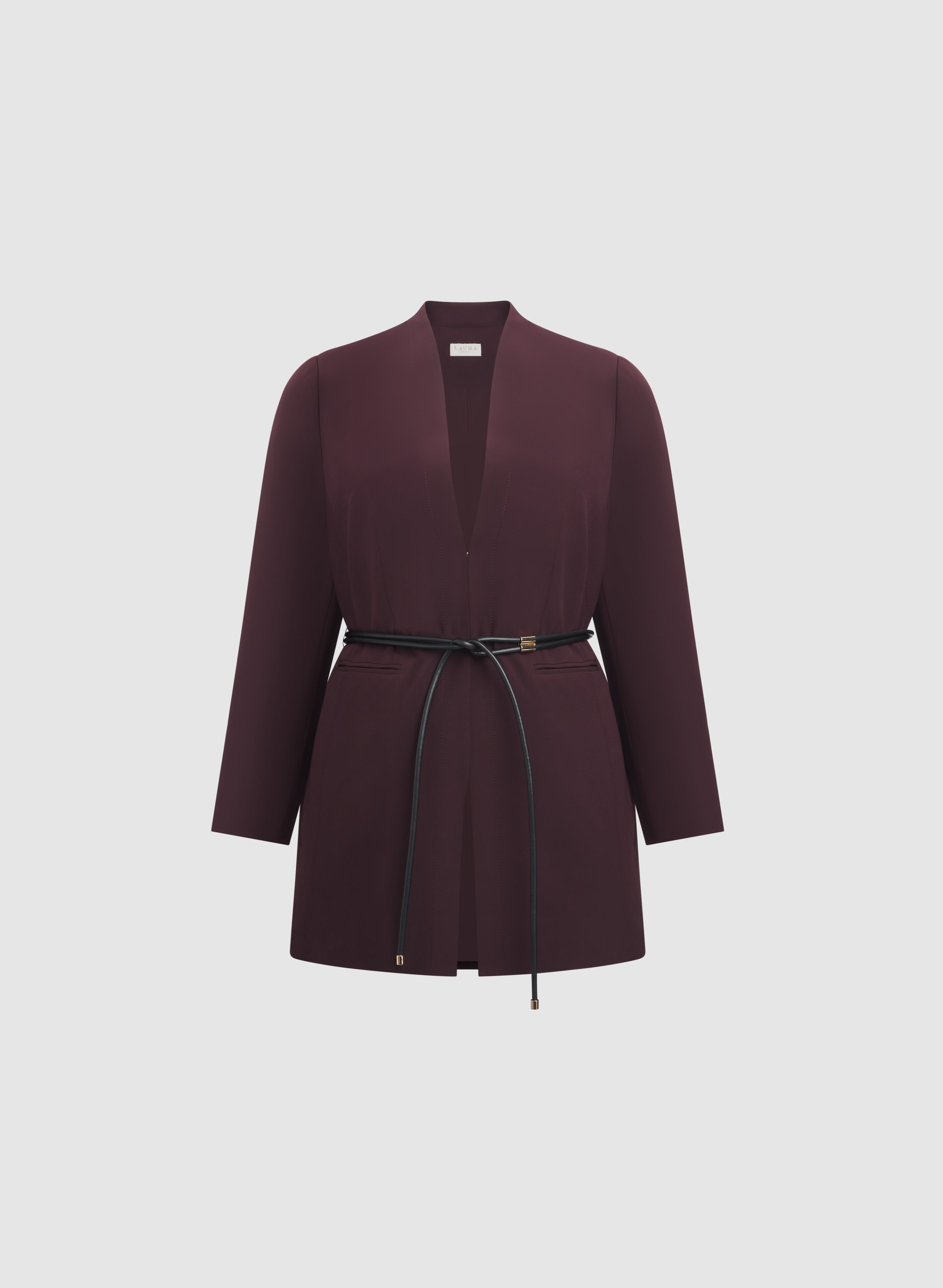 Belted Longline Blazer