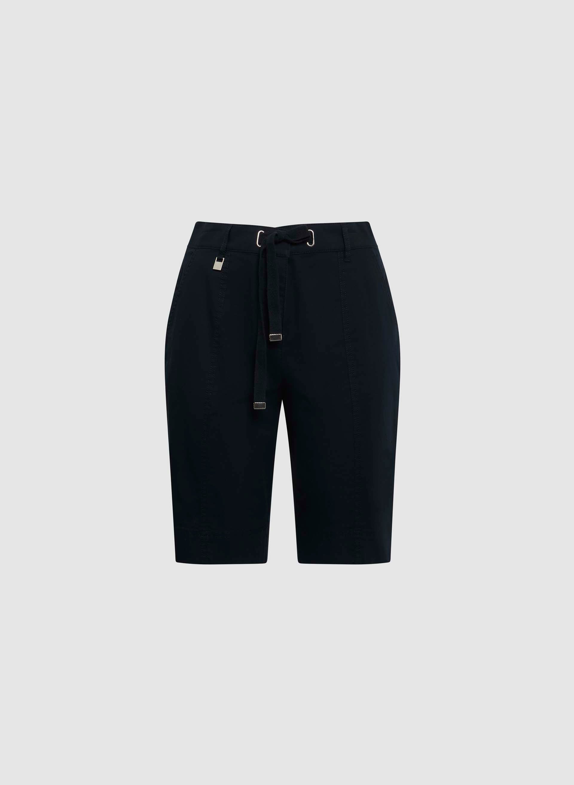 Cotton-Blend Drawstring Shorts