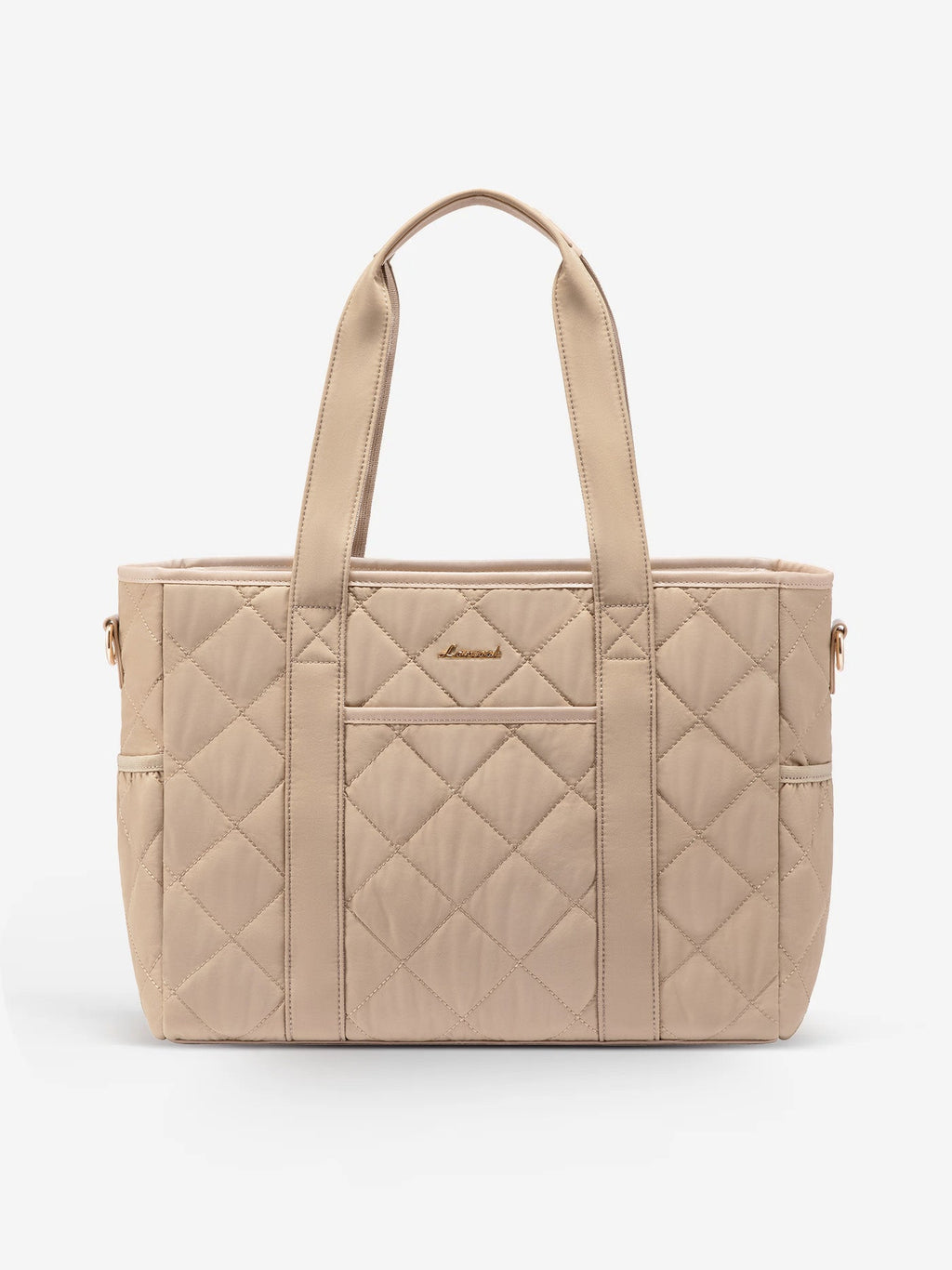 2Pcs Quilted Puffer Laptop Handbag, 15.6 17