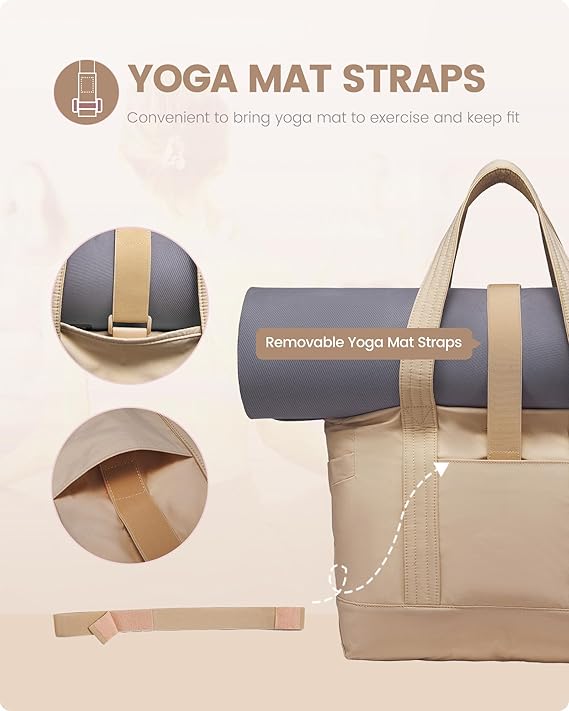 2Pcs Lightweight Gym Tote Bag